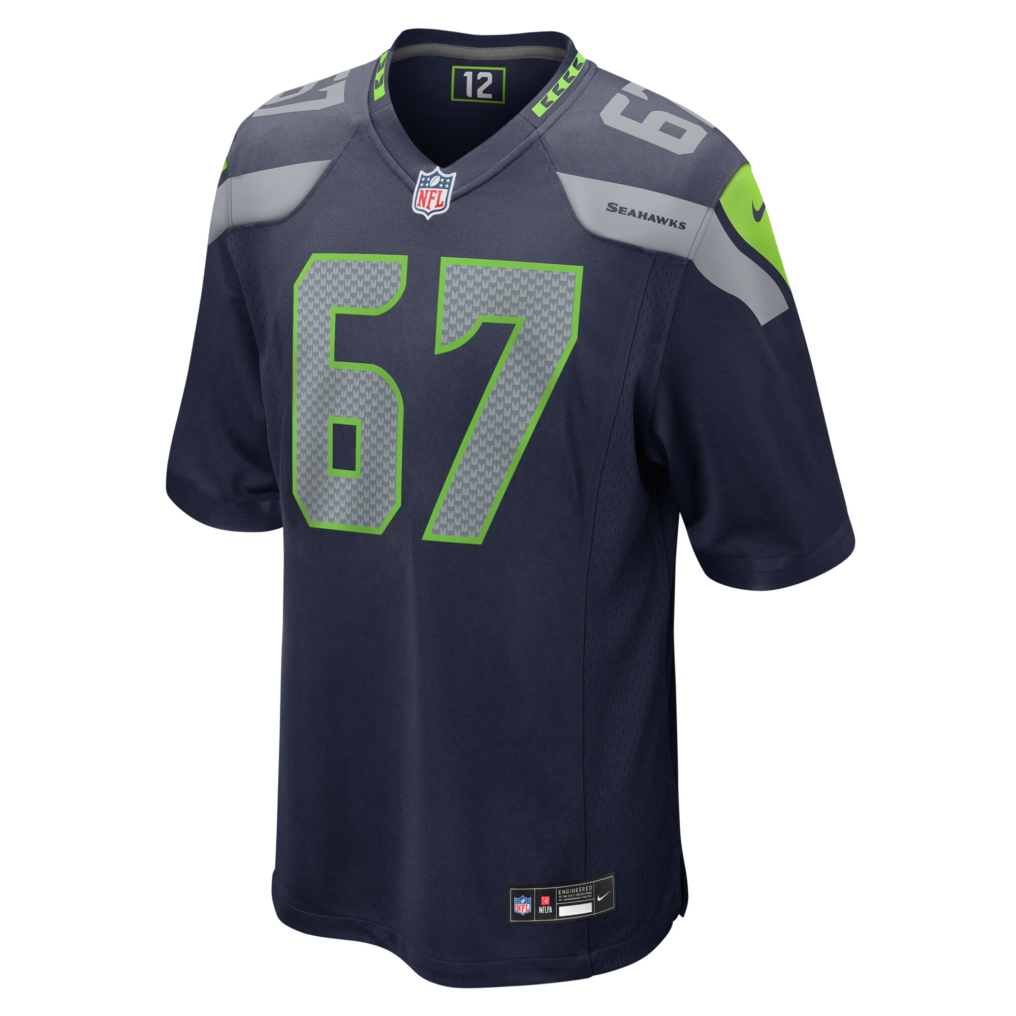 Seattle Seahawks Charles Cross College Navy Game NFL Jersey Men's
