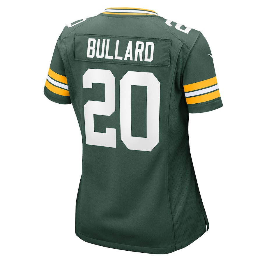 Javon Bullard 20 Green Bay Packers Game Green NFL Jersey Women's