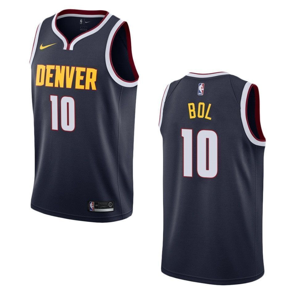 Denver Nuggets 10 Bol Bol Icon Swingman Navy NBA Jersey Men's