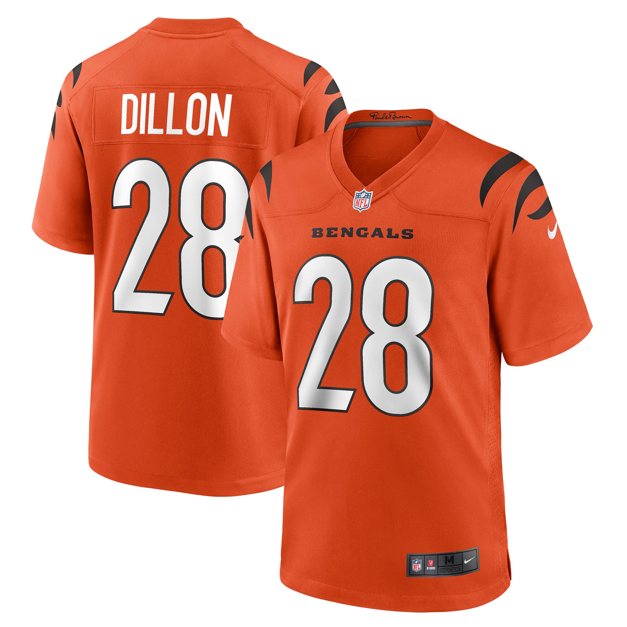 Cincinnati Bengals Corey Dillon Orange Retired Player Alternate Game NFL Jersey Men's