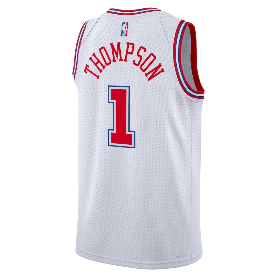Amen Thompson 1 Houston Rockets 2023/24 City Edition Swingman White NBA Jersey Men's