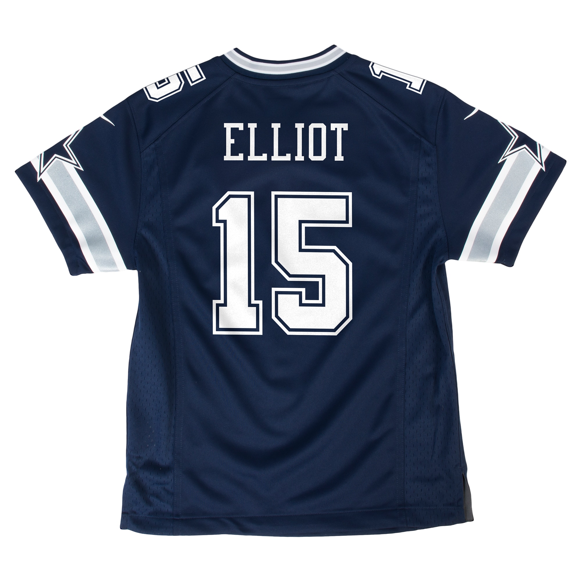 Dallas Cowboys Ezekiel Elliott Navy Game NFL Jersey Youth