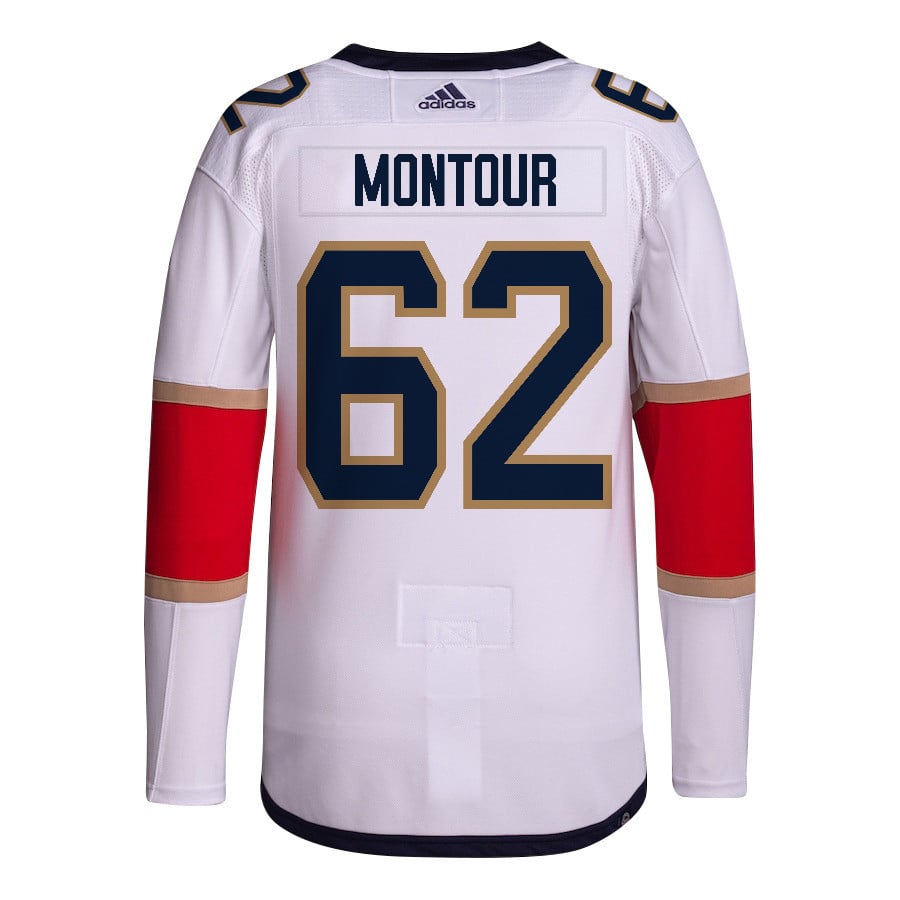 Brandon Montour 62 Florida Panthers 2024 STANLEY CUP Final Away Breakaway White NHL Jersey Men's