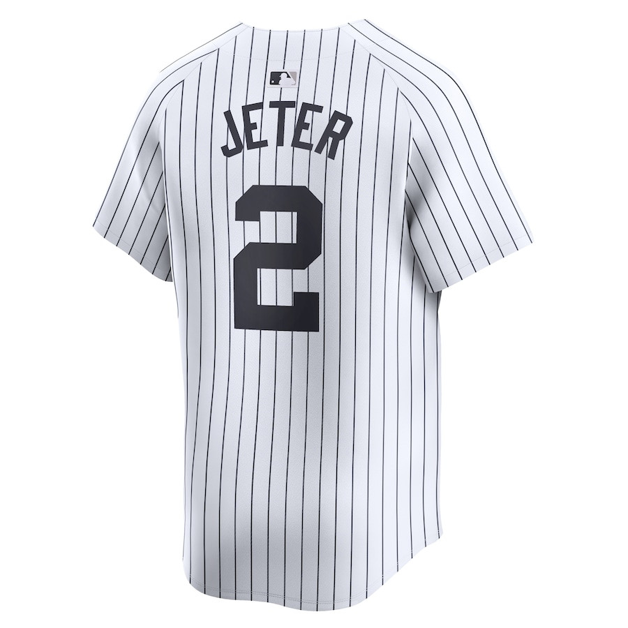 Derek Jeter 2 New York Yankees Home Limited White MLB Jersey Youth