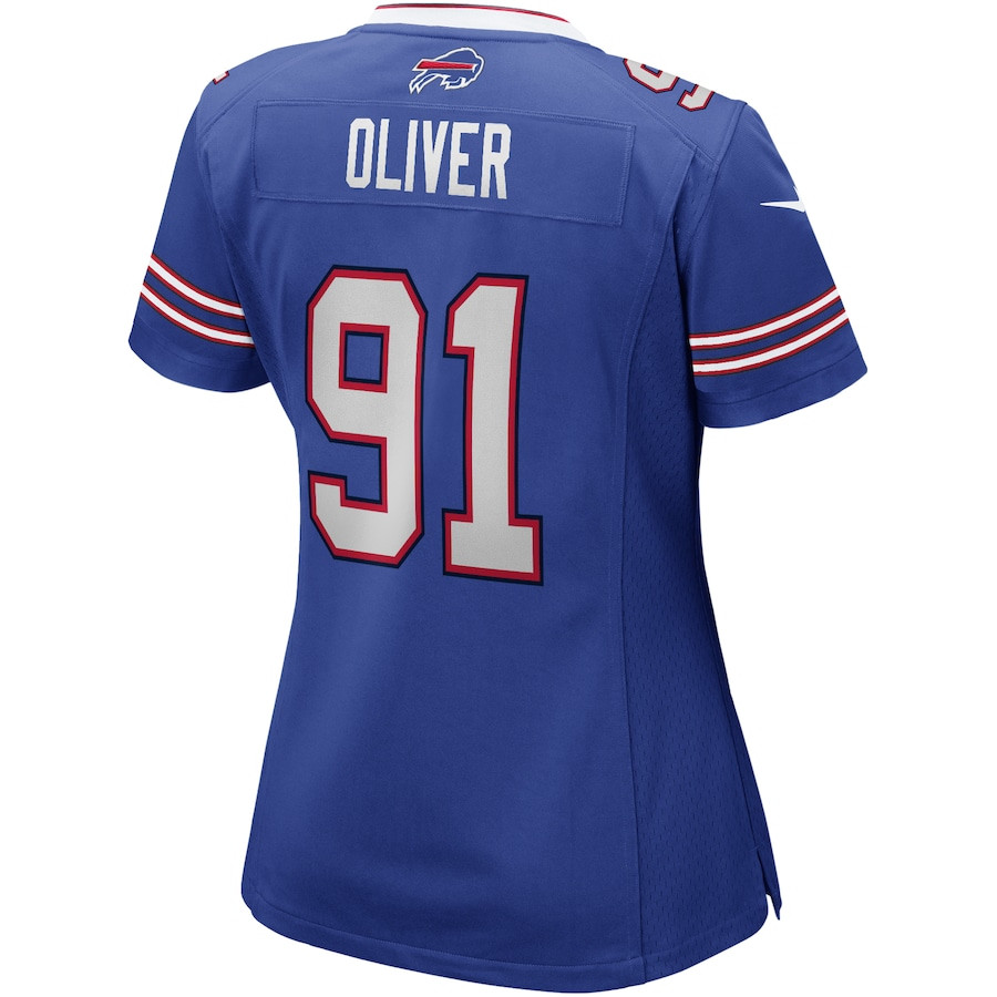 Ed Oliver 91 Buffalo Bills Game Royal NFL Jersey Women's
