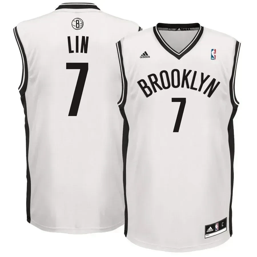 Jeremy Lin Brooklyn Nets Home White NBA Jersey Men's