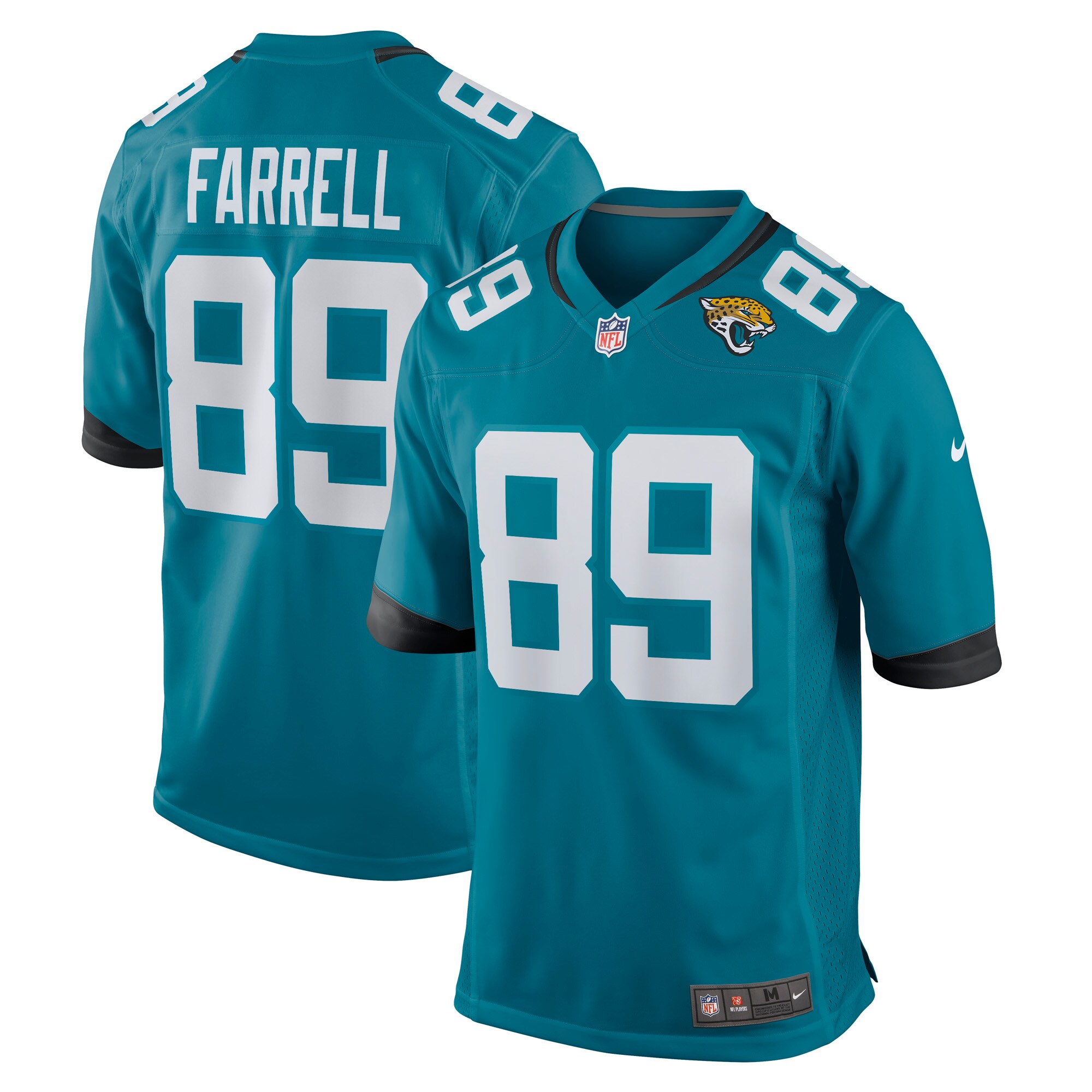 Jacksonville Jaguars Luke Farrell Teal Game NFL Jersey Men's