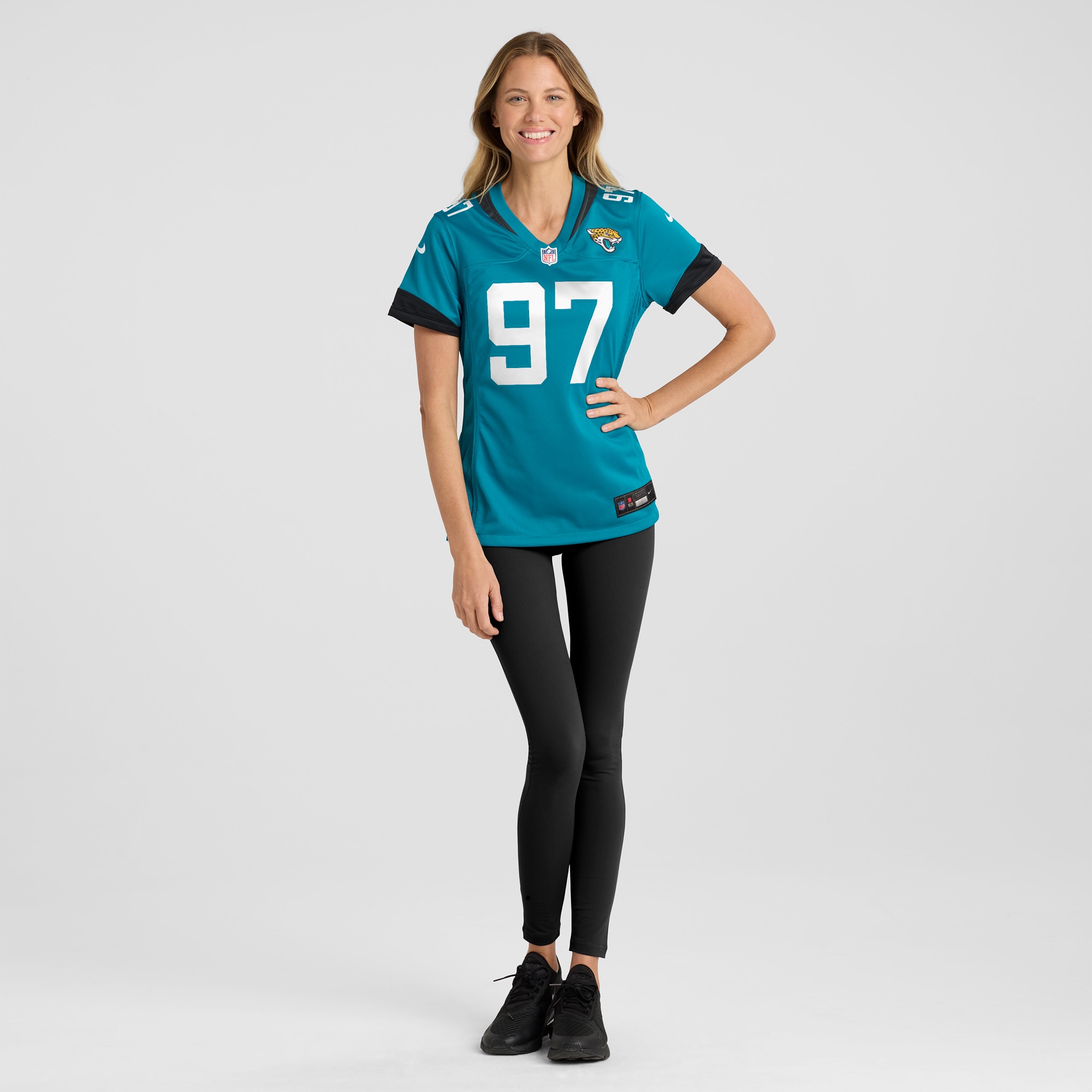 Jacksonville Jaguars Henry Mondeaux Teal Game NFL Jersey Women's