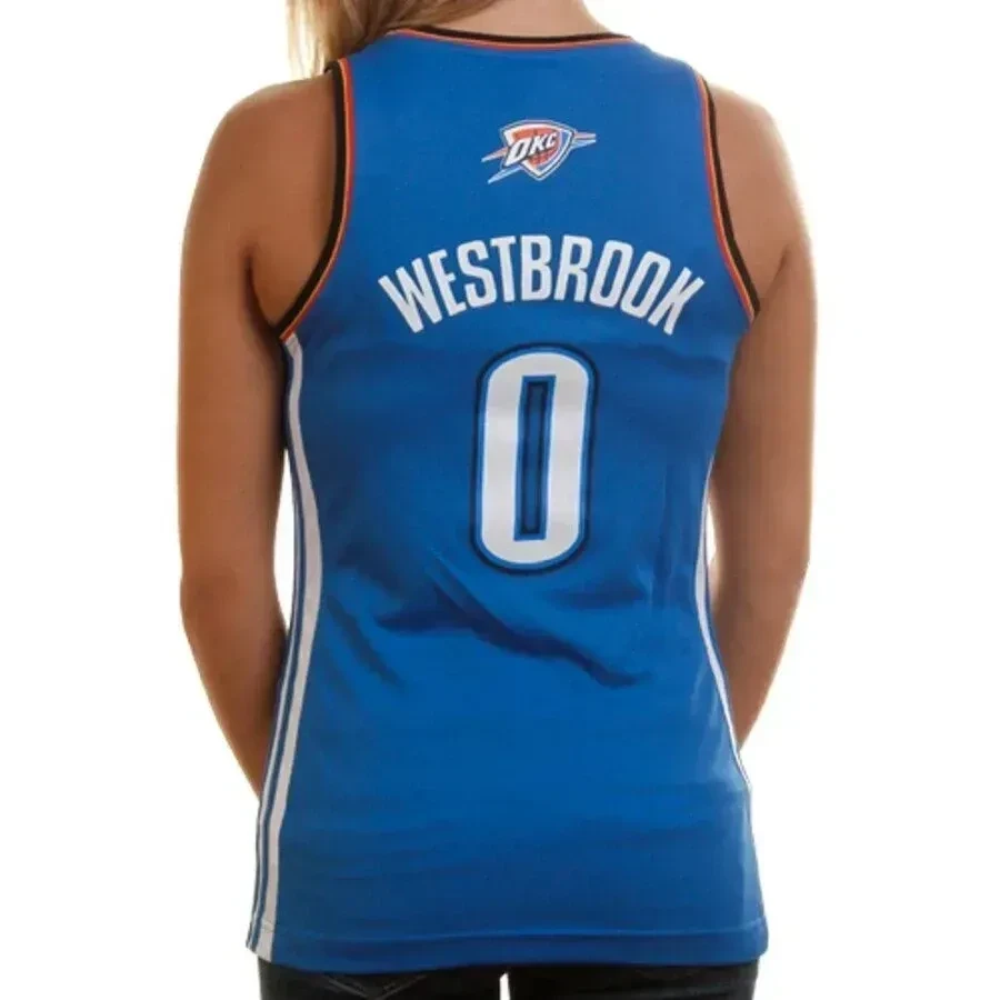 Russell Westbrook Oklahoma City Thunder Fashion Royal Blue NBA Jersey Women's