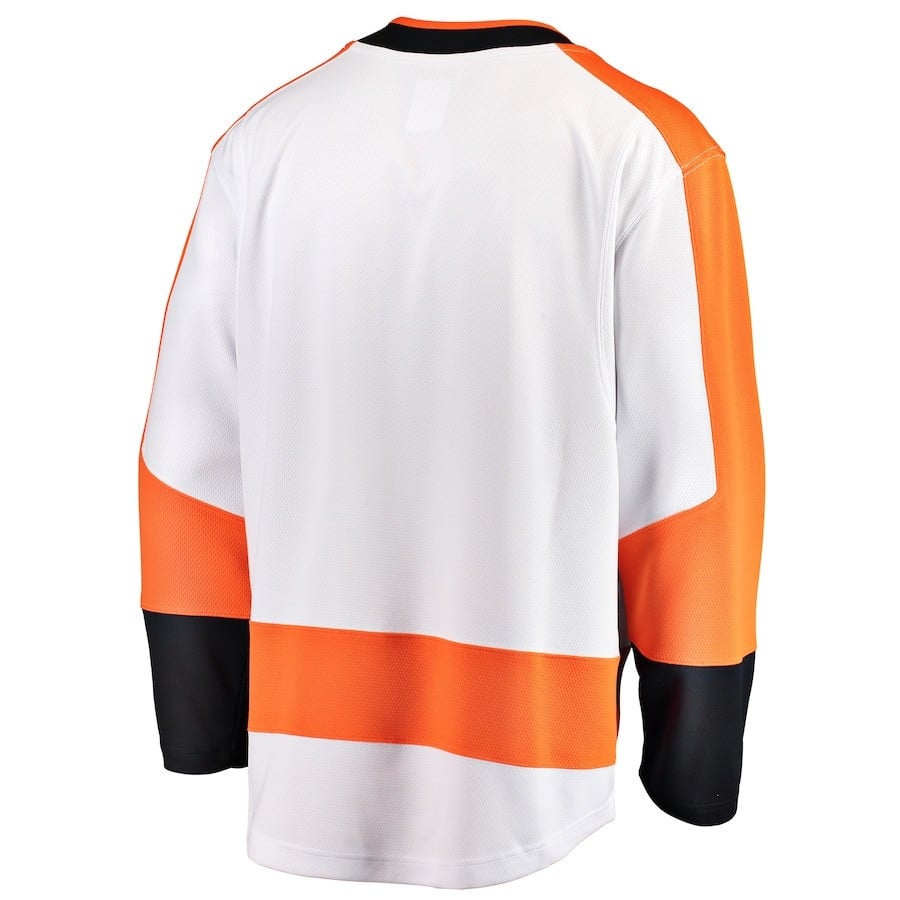 Matvei Michkov #17 Philadelphia Flyers 2023 Draft Away Orange/White NHL Jersey Men's