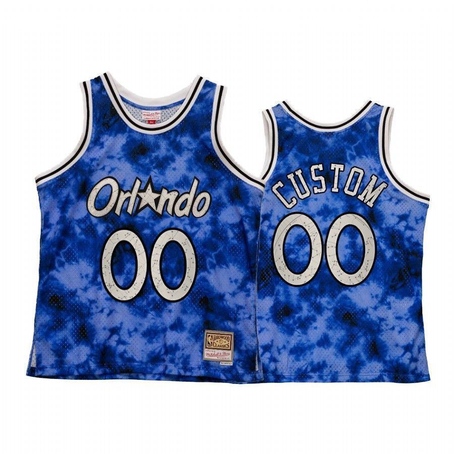 Orlando Magicc Custom Galaxy Constellation Royal Hardwood Classics NBA Jersey Men's