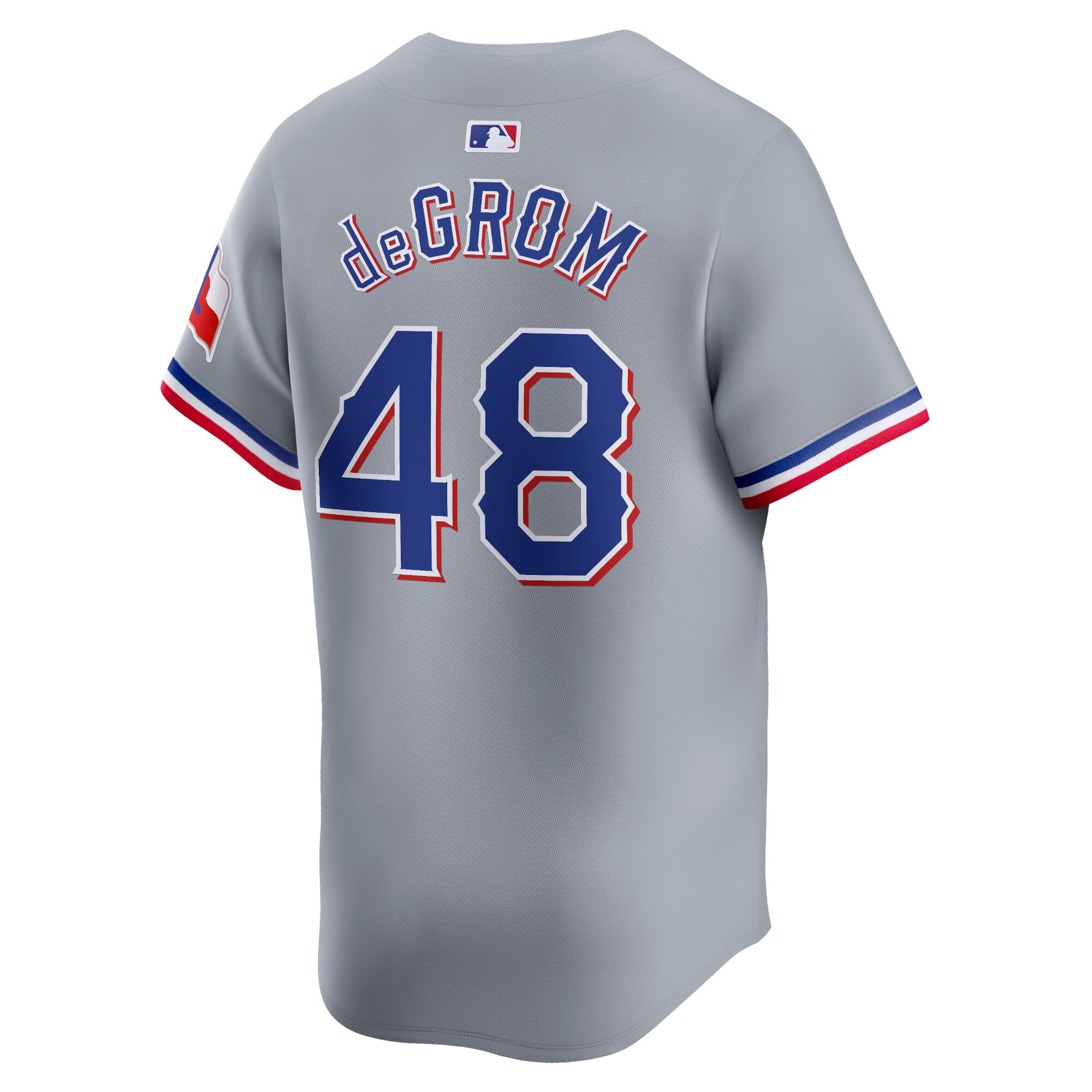 Texas Rangers Jacob deGrom Gray Away Limited Player MLB Jersey Men's