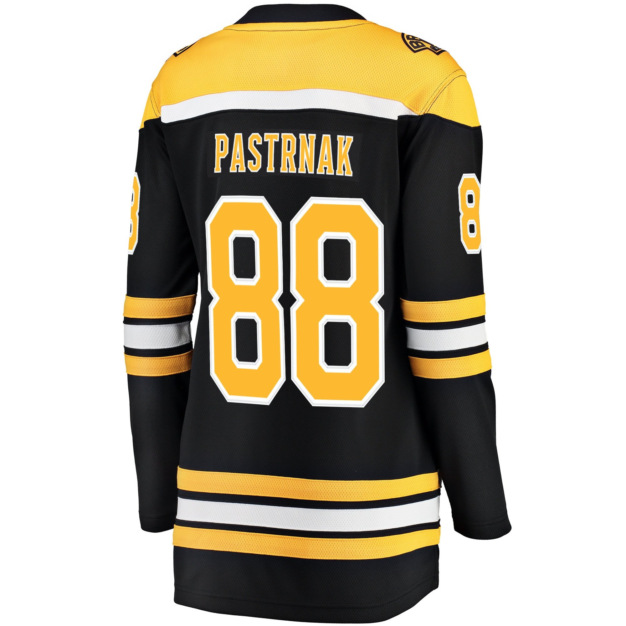 David Pastrnak 88 Boston Bruins Home Breakaway Women, Black NHL Jersey Women's
