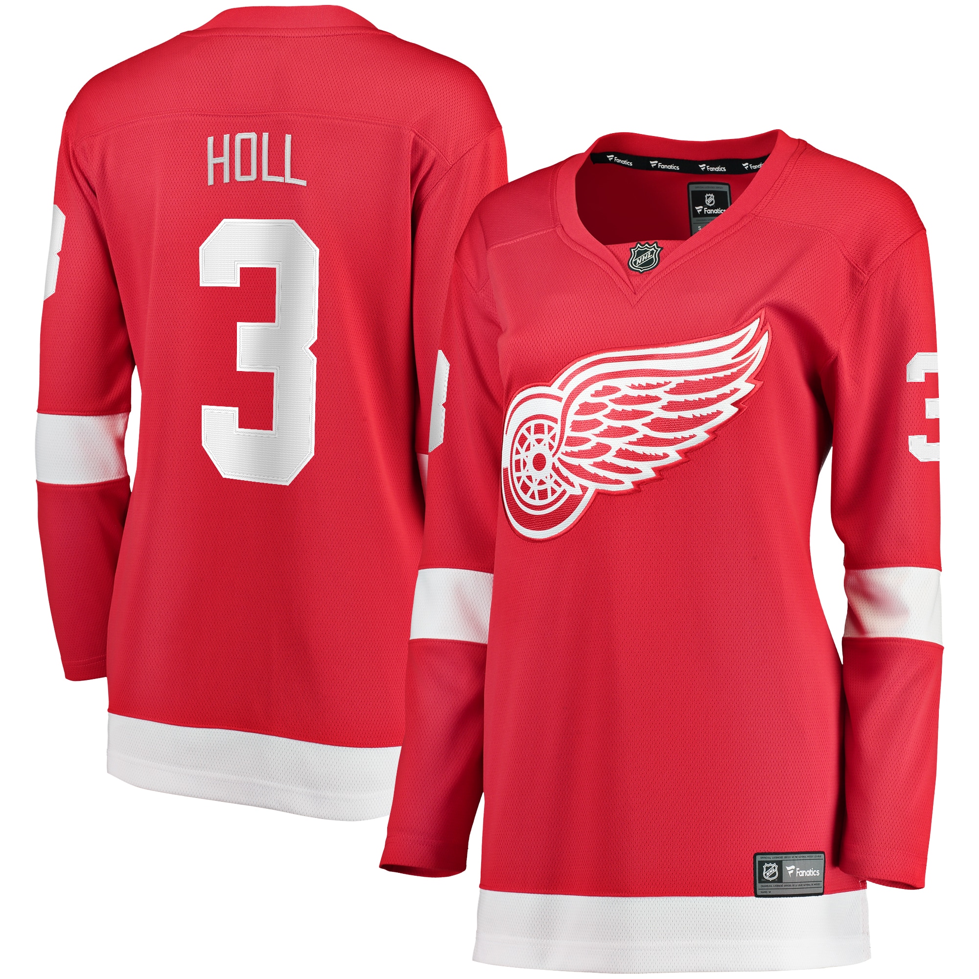 Detroit Red Wings Justin Holl Red Home Breakaway Player NHL Jersey Women's
