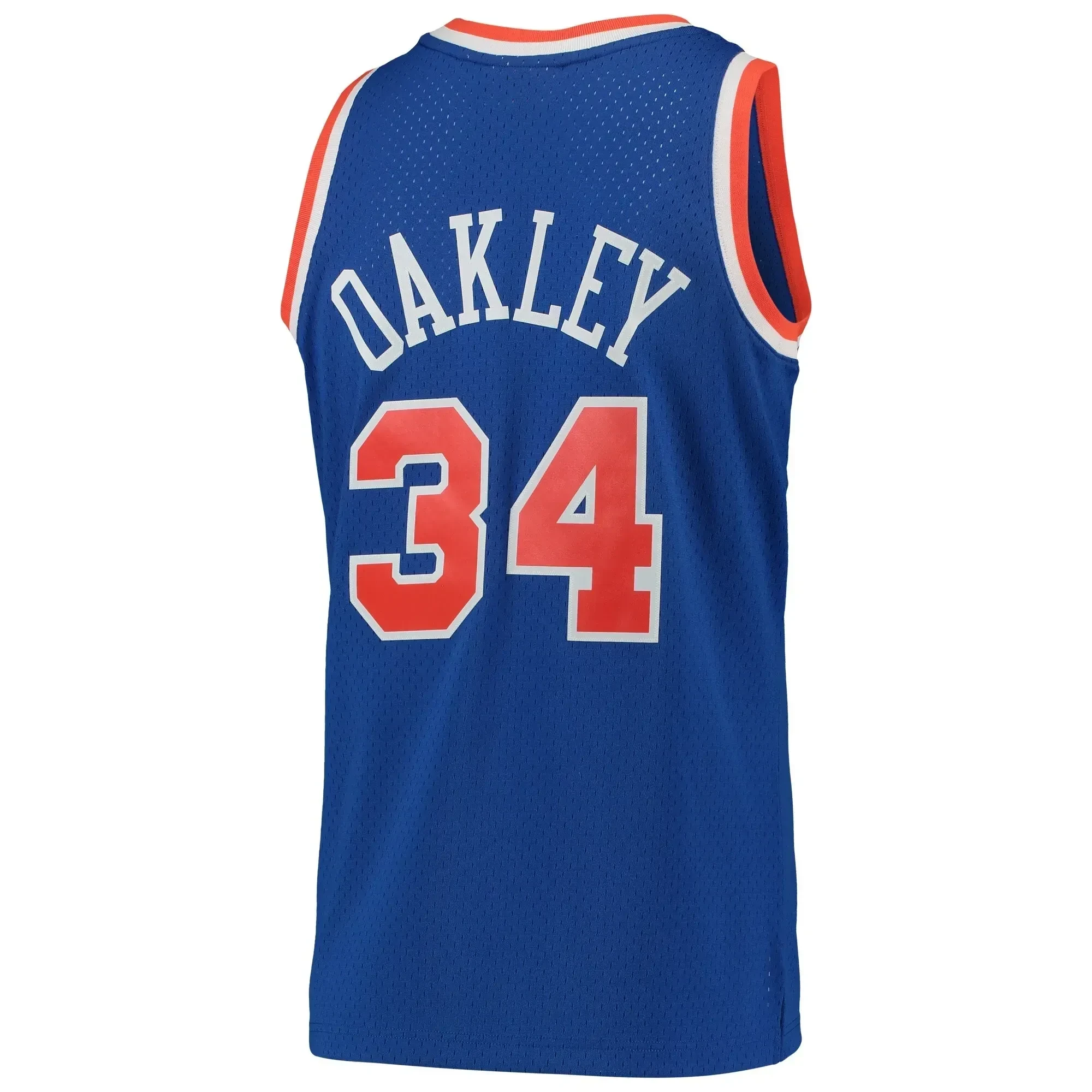 Charles Oakley New York Knicks Mitchell Ness Hardwood Classics 1991-92 Swingman Blue NBA Jersey Men's