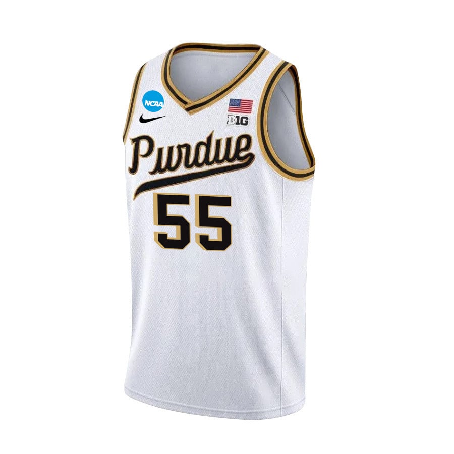 Lance Jones 55 Purdue Boilermakers 2024 White Unisex NCAA Jersey Unisex