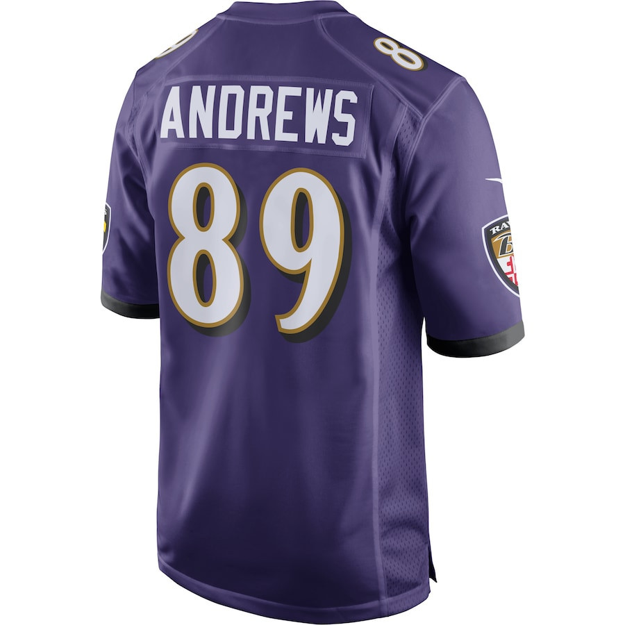 Mark Andrews #89 Baltimore Ravens Super Bowl LIX Purple NFL Jersey Men's
