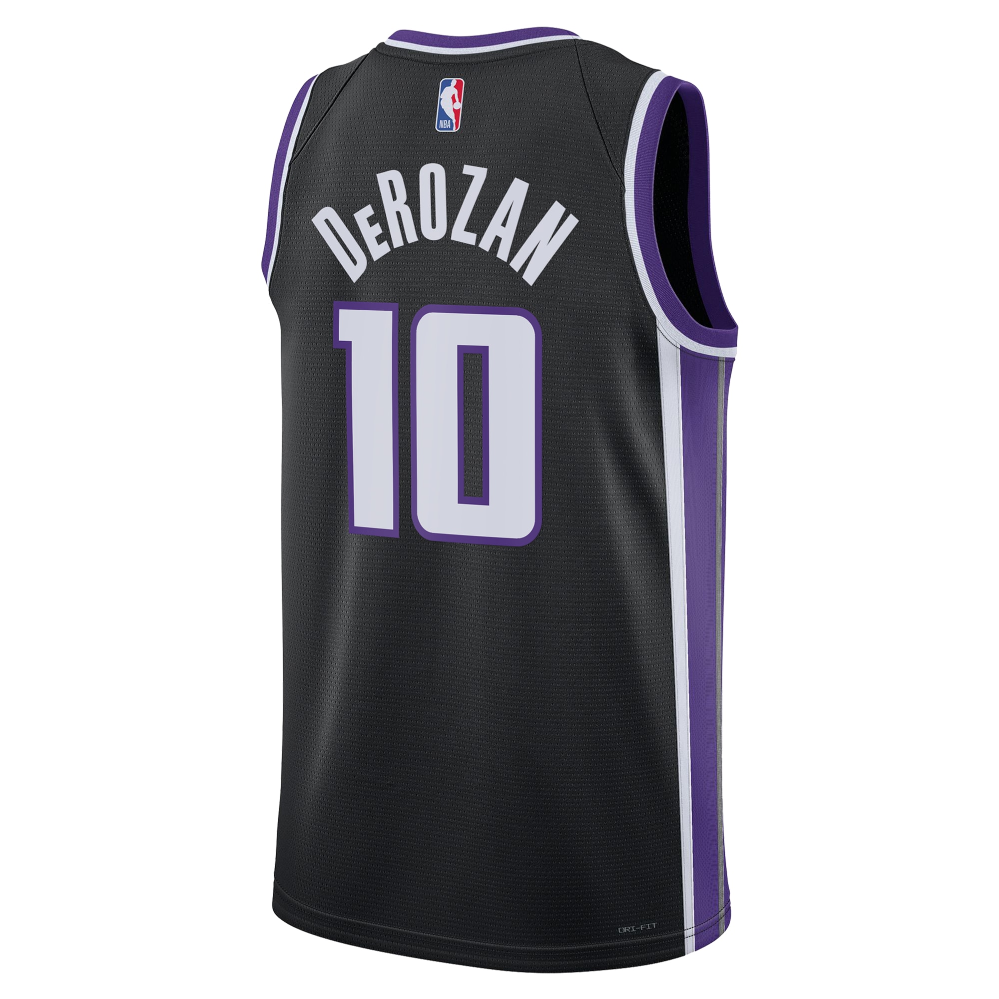 Sacramento Kings Icon Edition Swingman Black DeMar DeRoza Unisex NBA Jersey Unisex