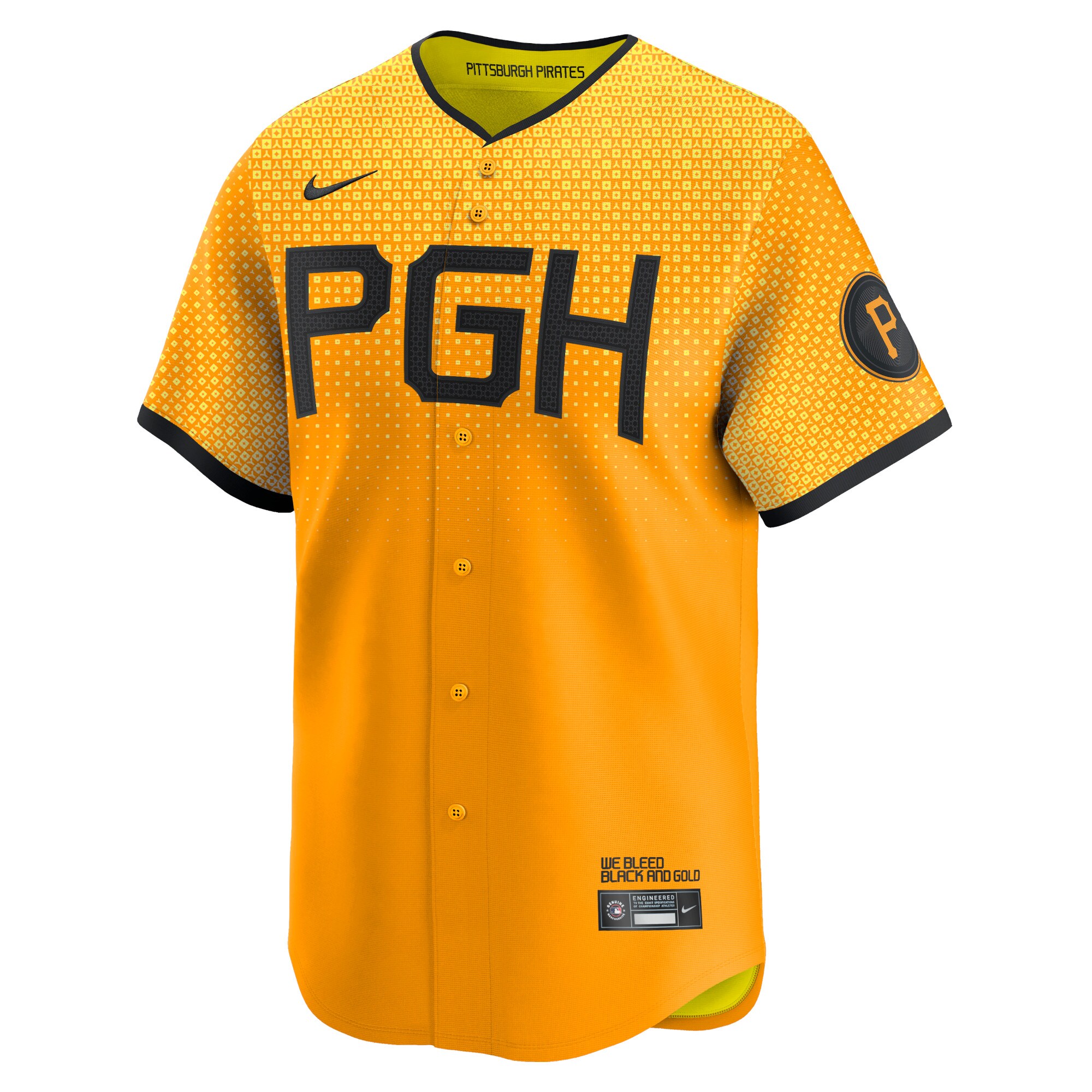 Pittsburgh Pirates Roberto Clemente Gold City Connect Limited Player MLB Jersey Men's