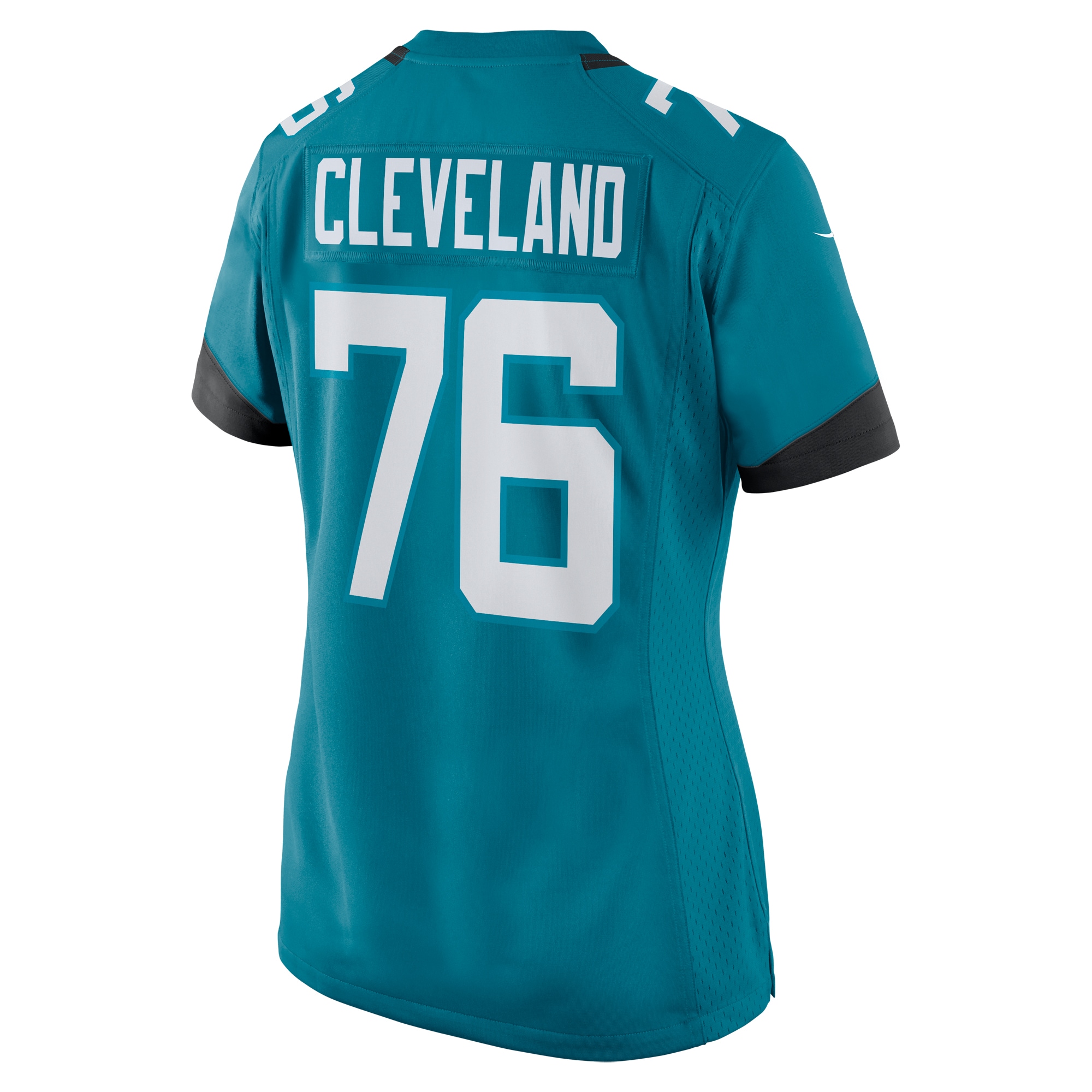 Jacksonville Jaguars Ezra Cleveland Teal Game NFL Jersey Women's
