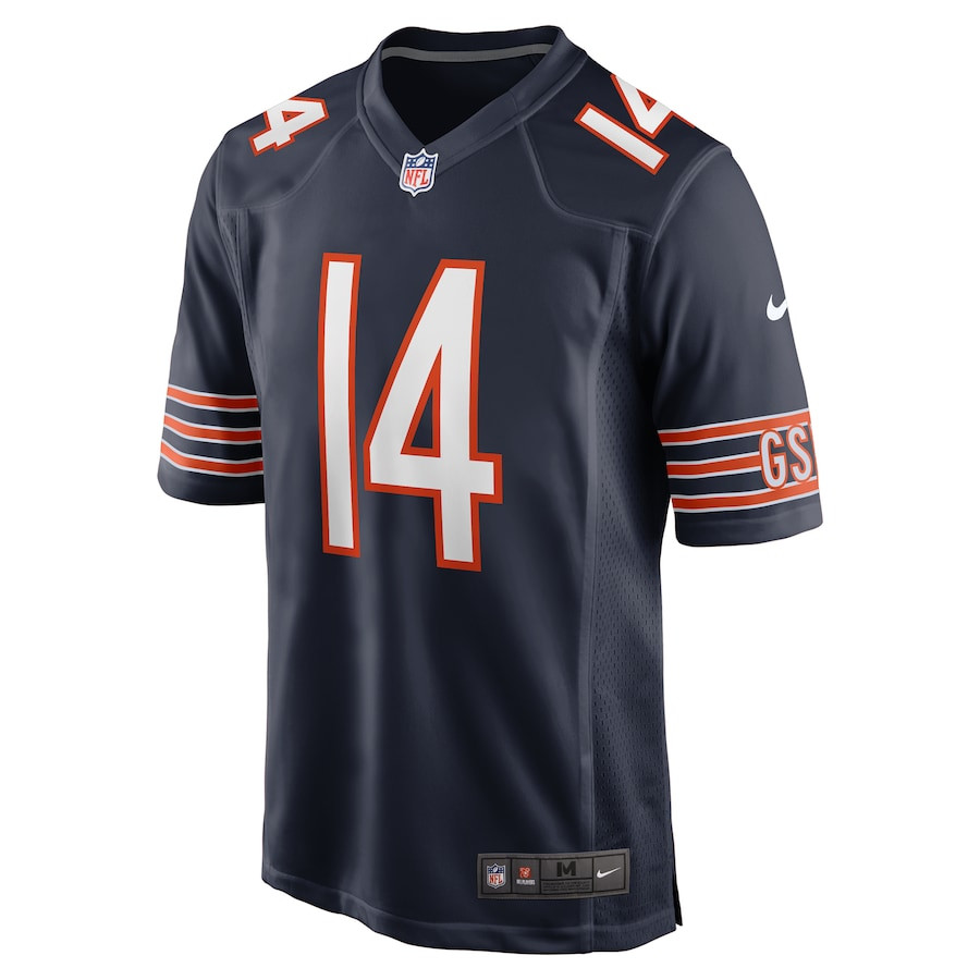 Gerald Everett 14 Chicago Bears Game Navy NFL Jersey Men's