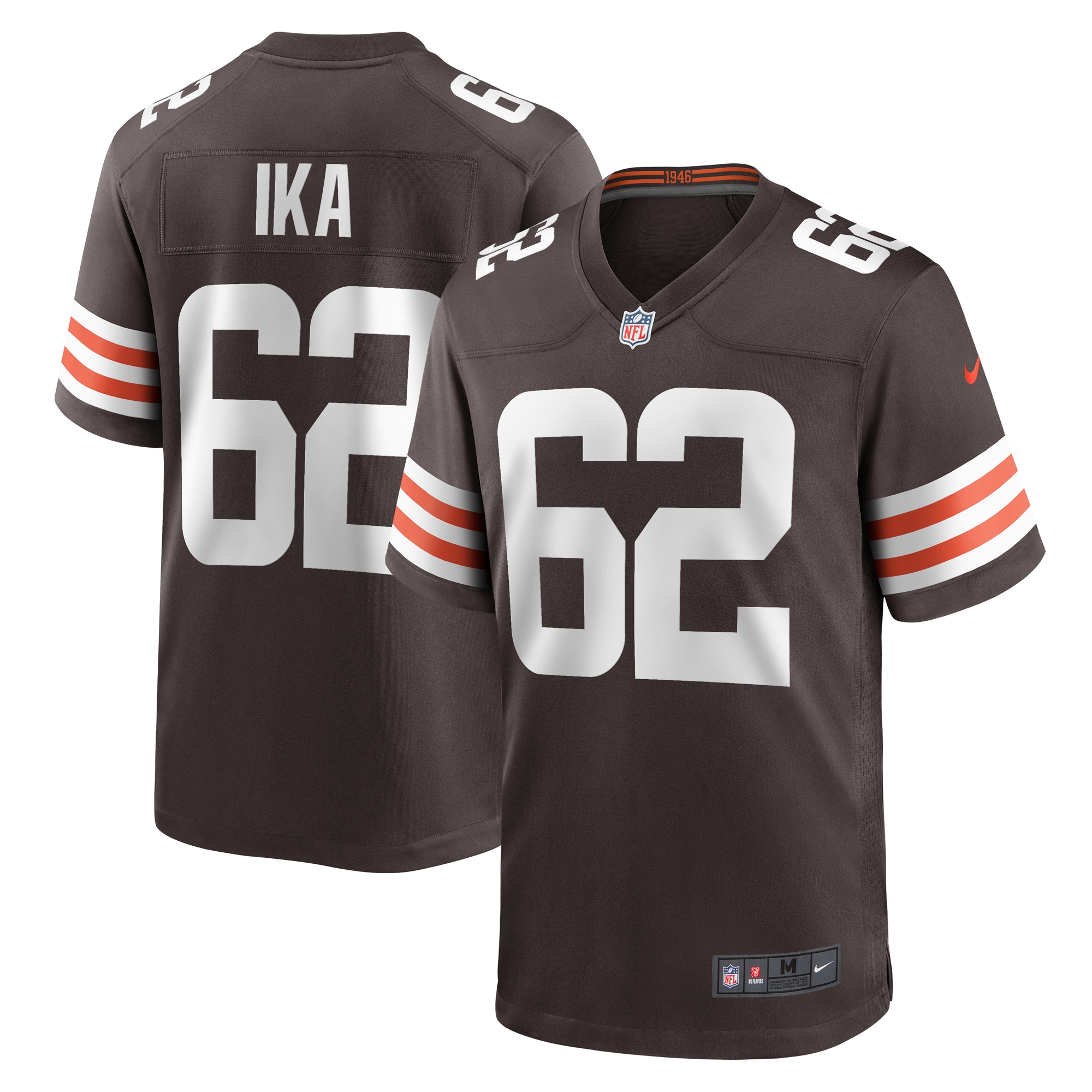 Cleveland Browns Siaki Ika Brown Team Game NFL Jersey Men's