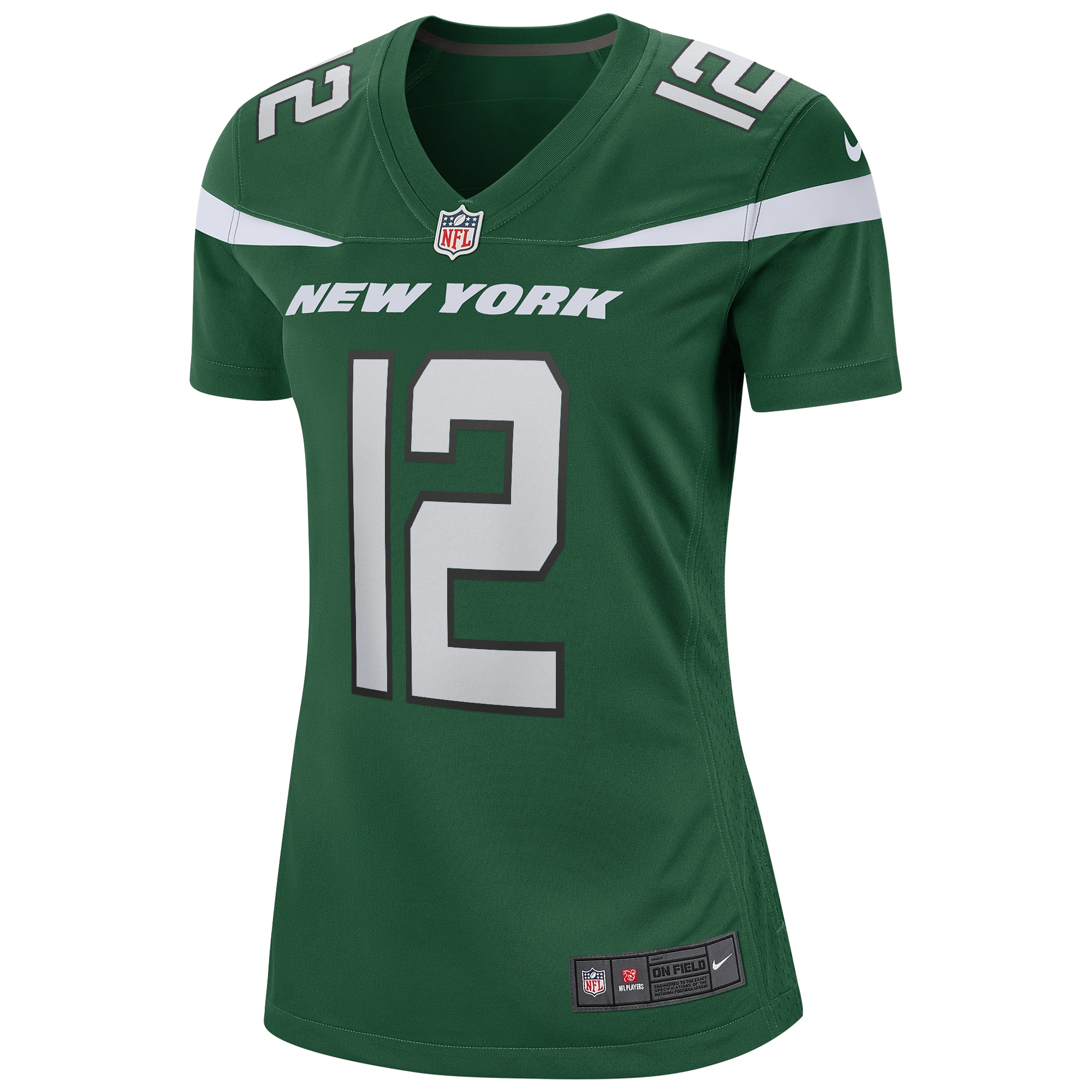 New York Jets Joe Namath Gotham Green Game Retired Player NFL Jersey Women's