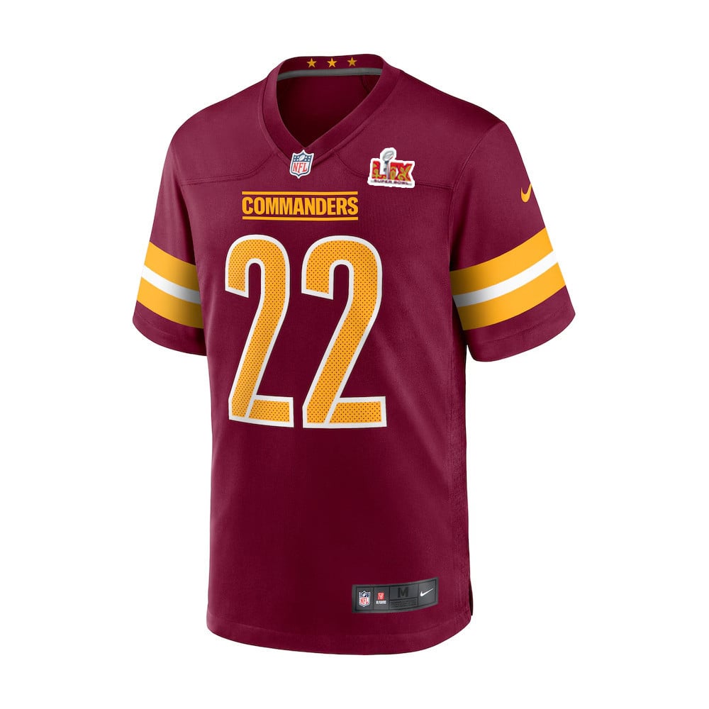 Darrick Forrest #22 Washington Commanders Super Bowl LIX Burgundy NFL Jersey Youth