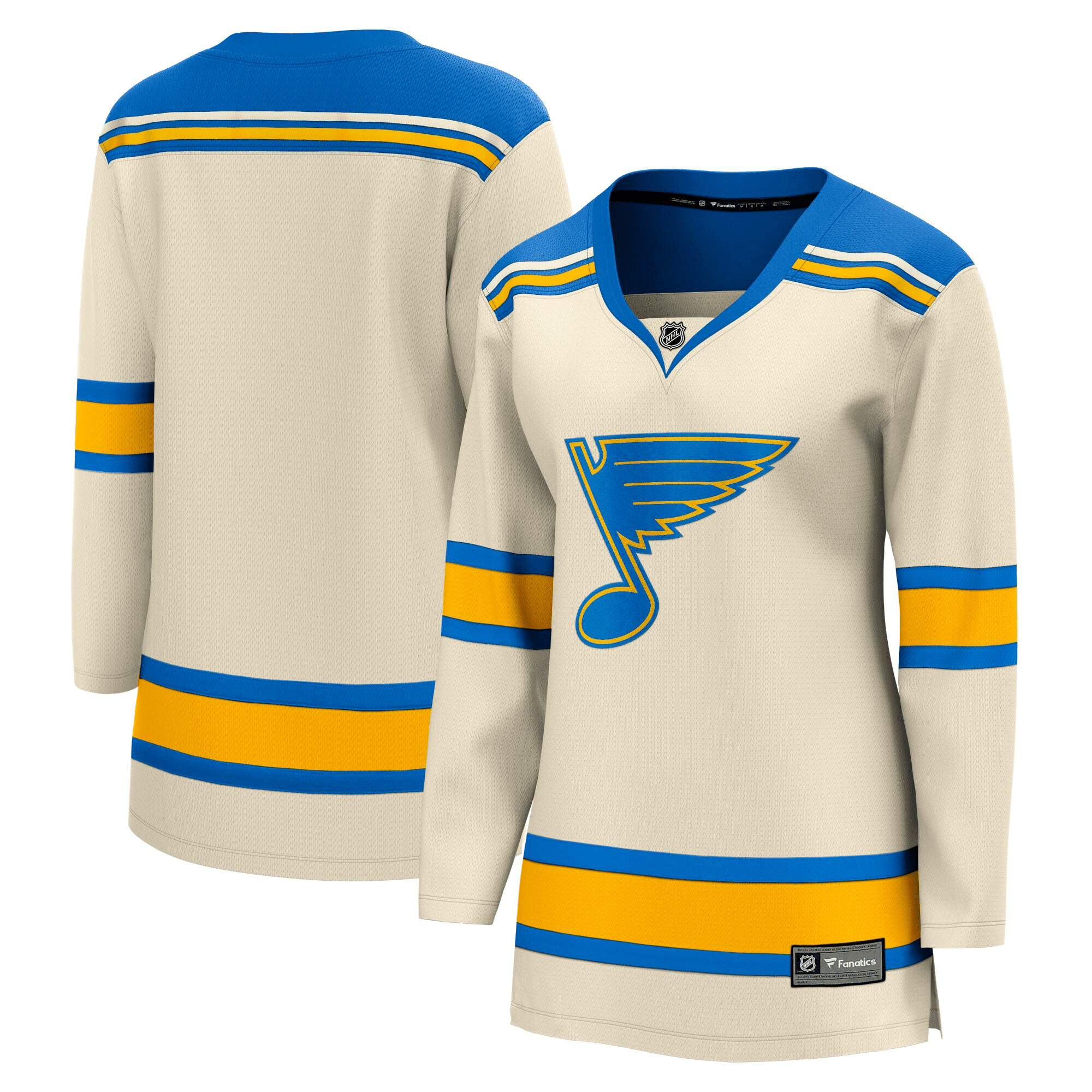 Cream St. Louis Blues 2022 Winter Classic Breakaway NHL Jersey Women's