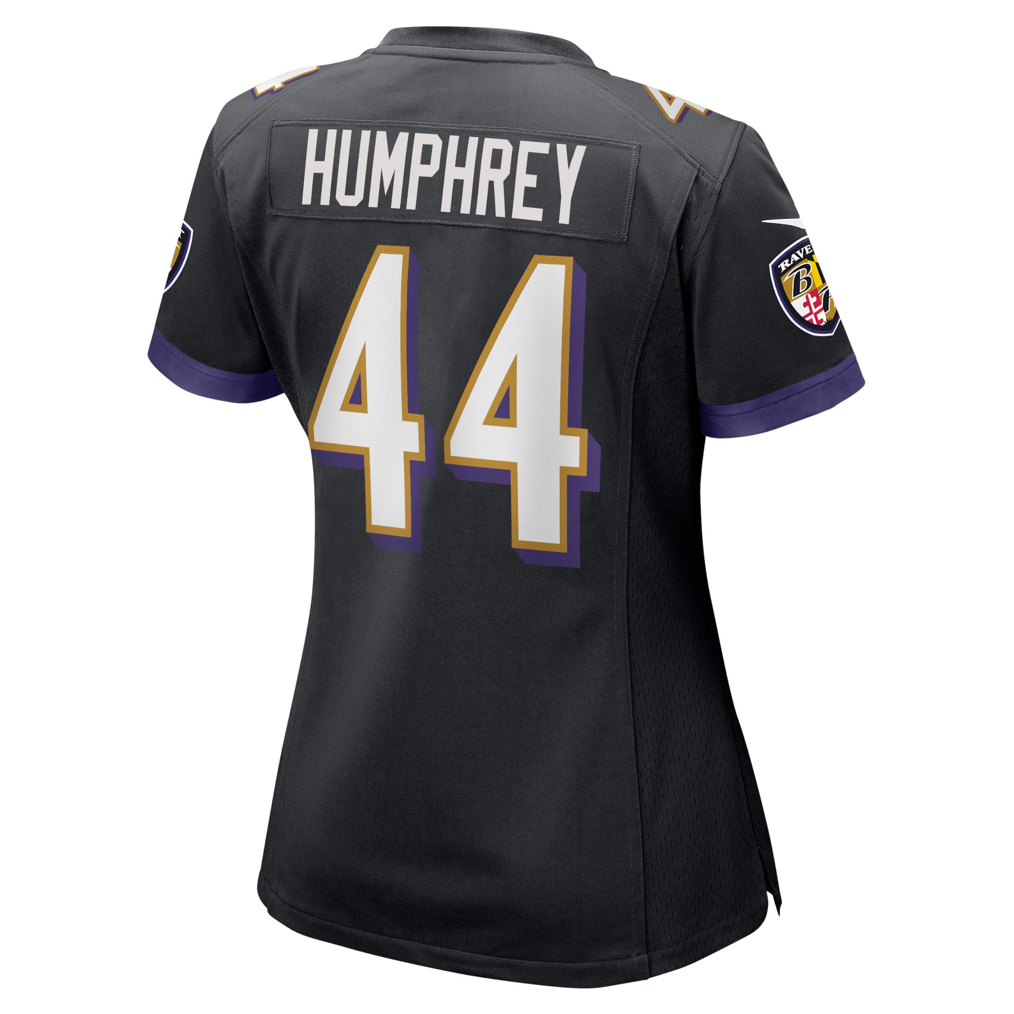 Baltimore Ravens Marlon Humphrey Black Game NFL Jersey Women's