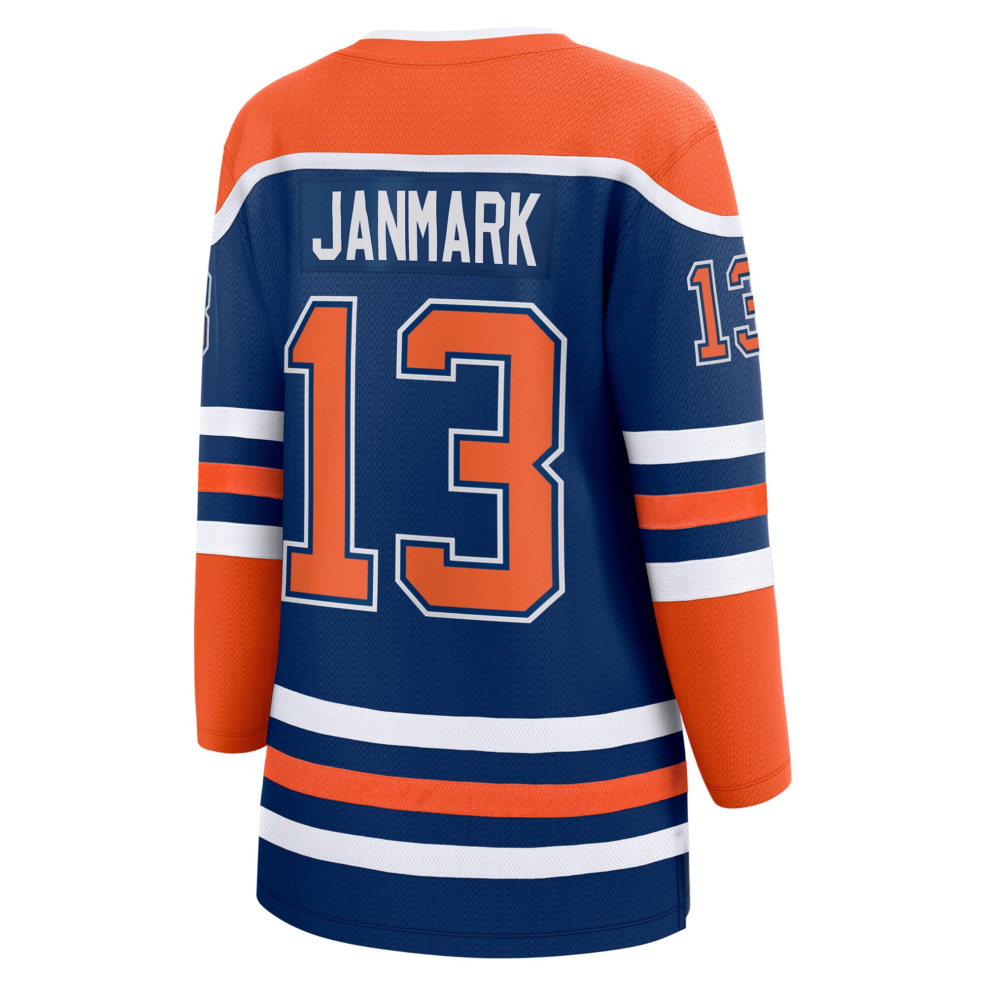Edmonton Oilers Mattias Janmark Royal Home Breakaway Player NHL Jersey Women's