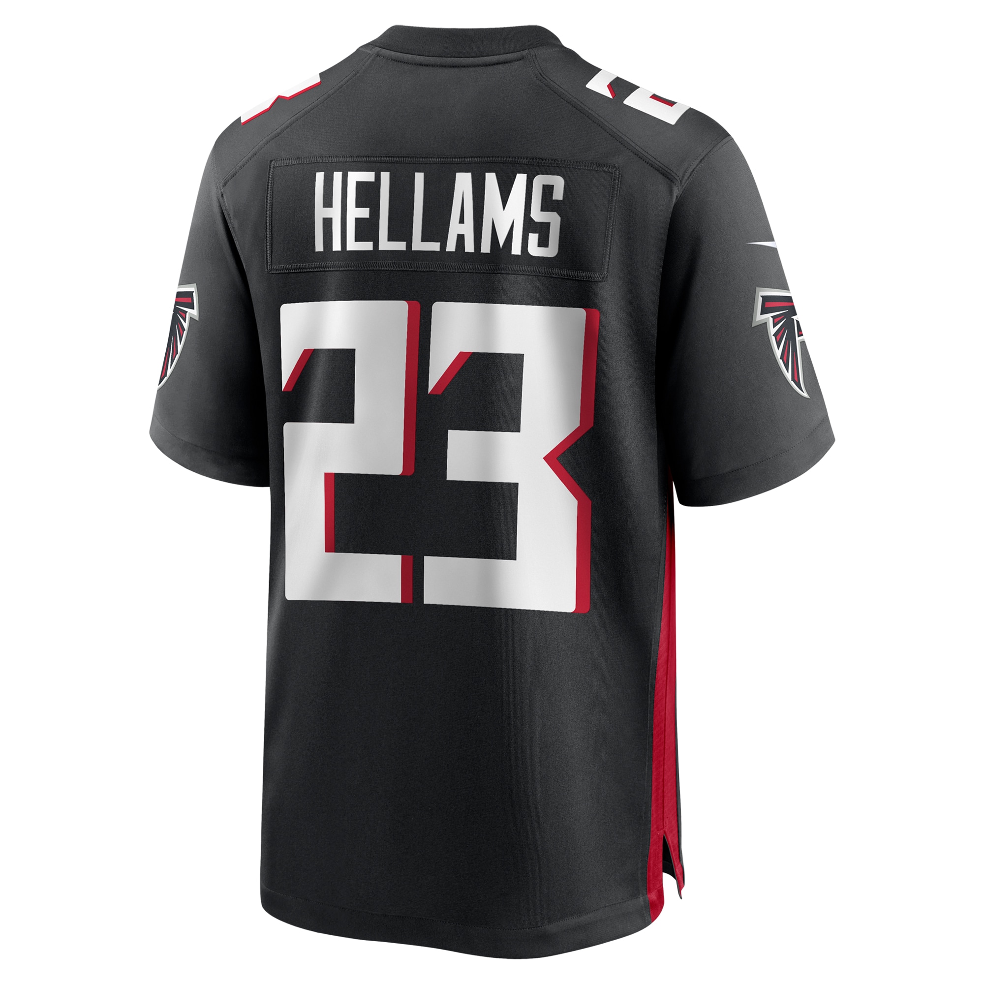 Atlanta Falcons DeMarcco Hellams Black Team Game NFL Jersey Men's