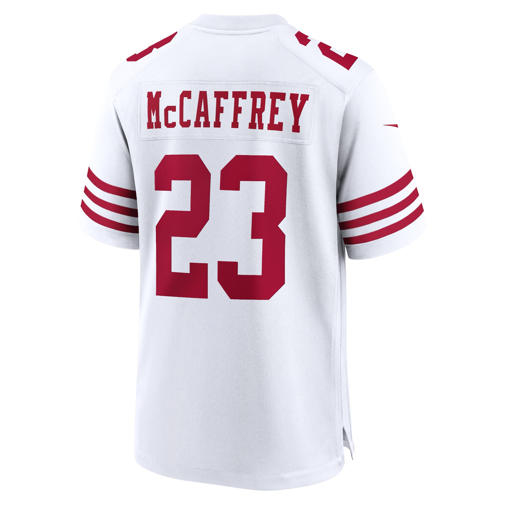 San Francisco 49ers Christian McCaffrey White Game Player NFL Jersey Men's