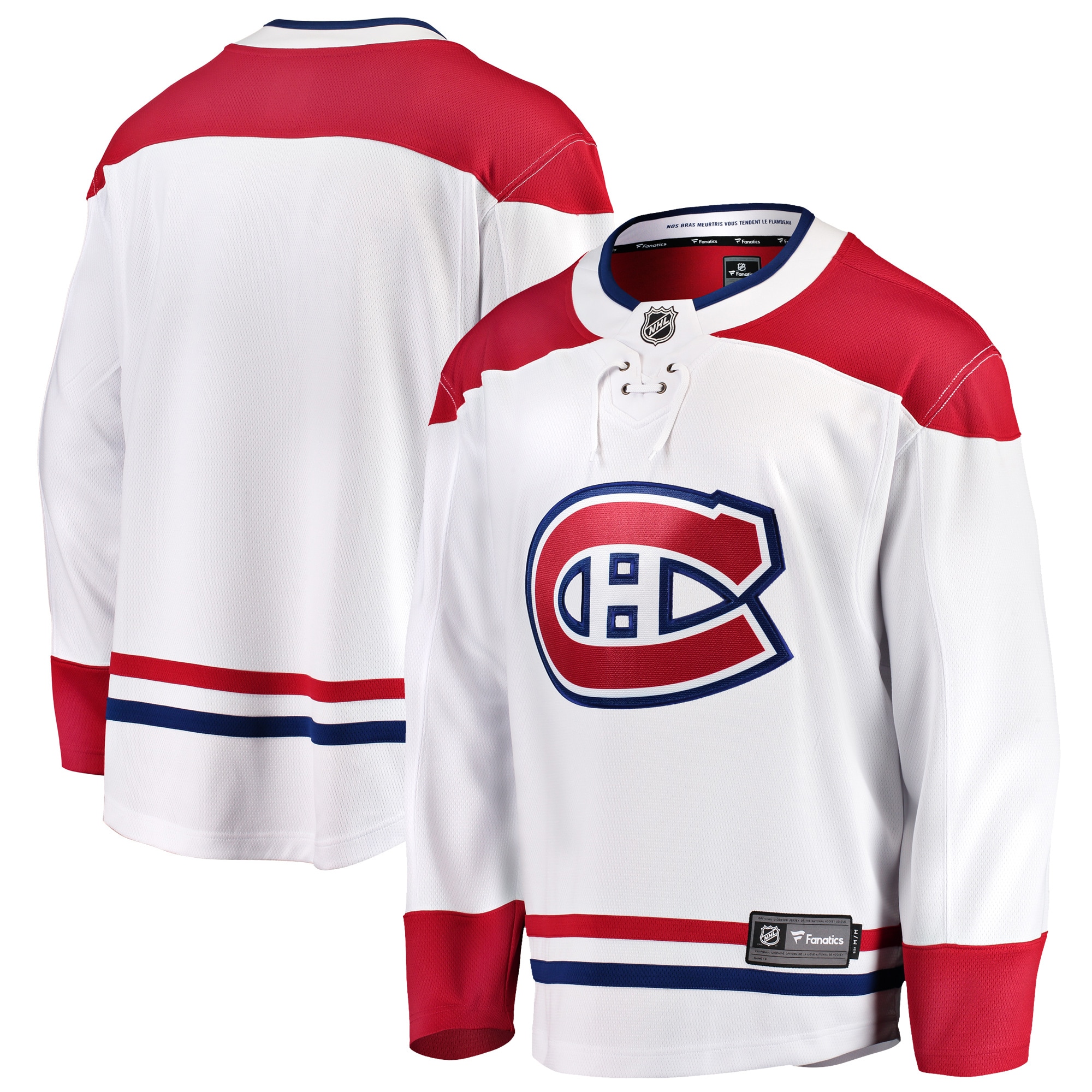 Montreal Canadiens White Breakaway Away NHL Jersey Men's