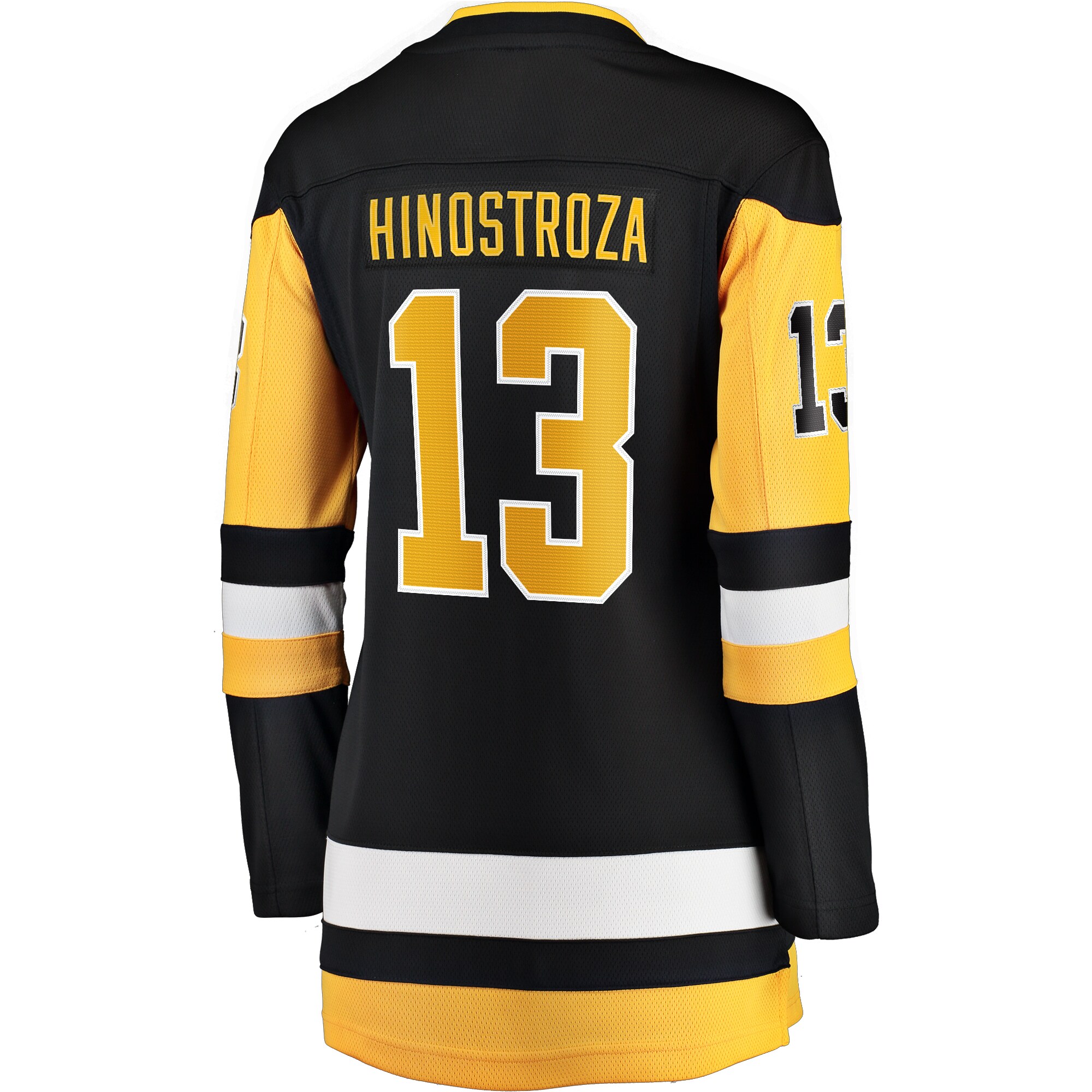 Pittsburgh Penguins Vinnie Hinostroza Black Home Breakaway Player NHL Jersey Women's