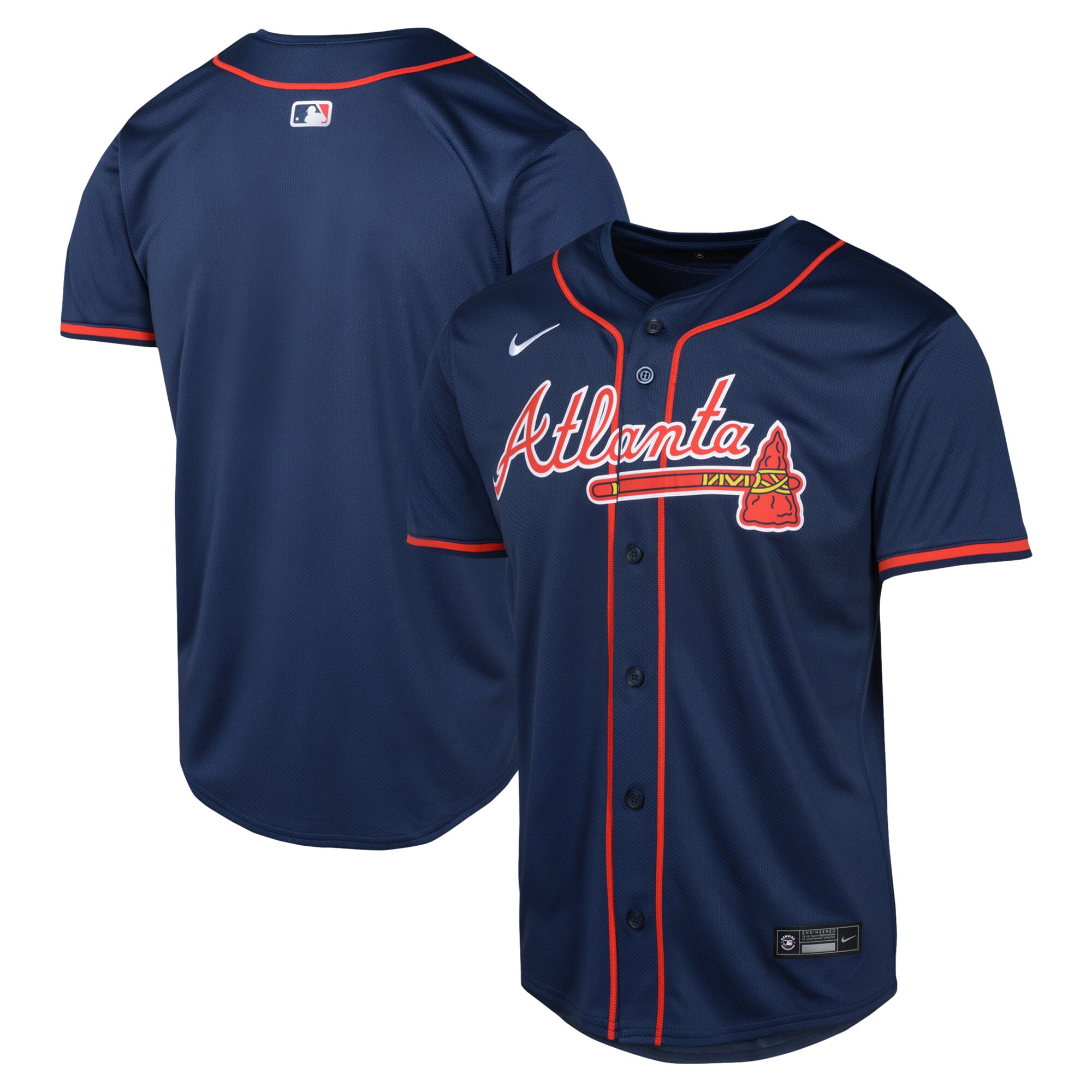Atlanta Braves Navy Alternate Limited MLB Jersey Youth