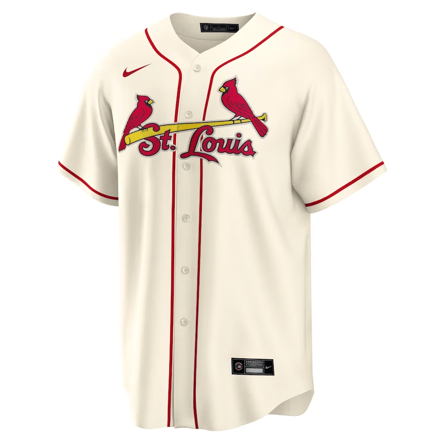 Nolan Arenado 28 St. Louis Cardinals Alternate Cream MLB Jersey Men's