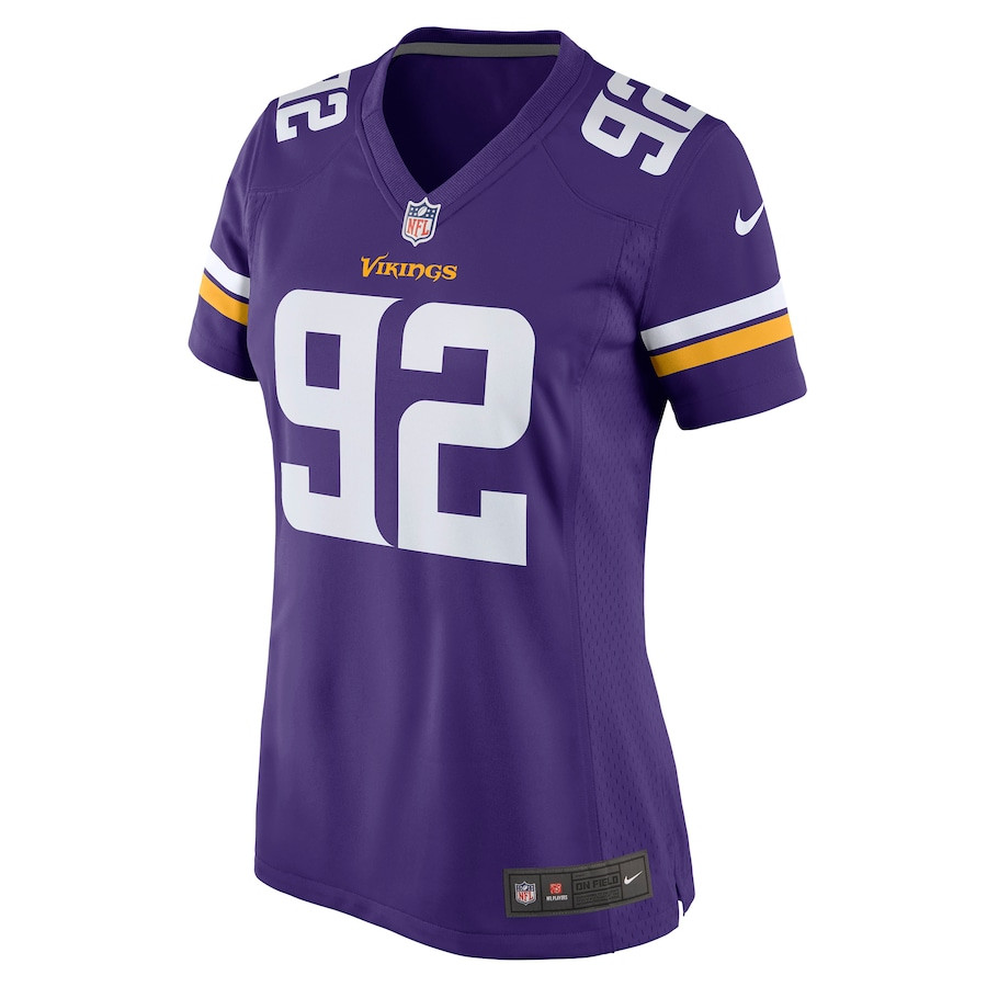 James Lynch 92 Minnesota Vikings Game Purple NFL Jersey Women's