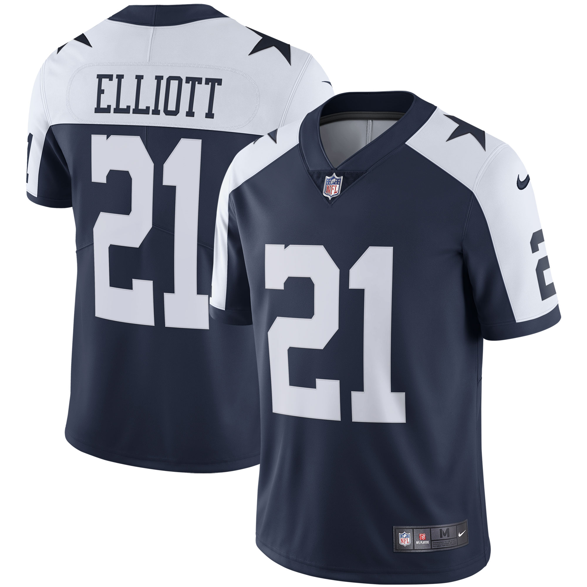 Dallas Cowboys Ezekiel Elliott Navy Alternate Vapor Limited NFL Jersey Men's