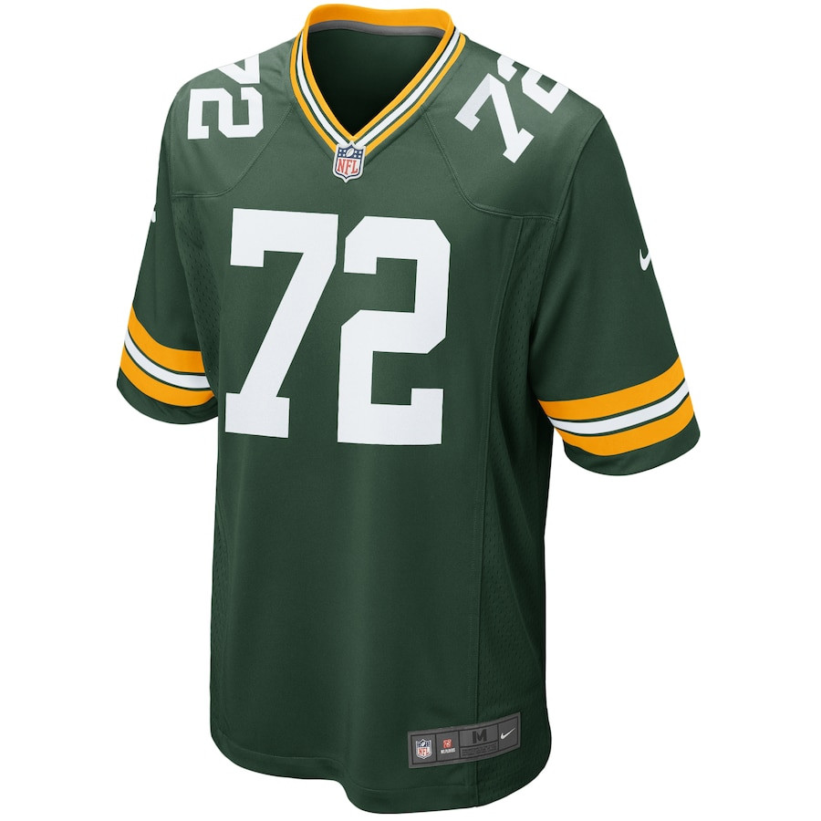 Gerhard de Beer 72 Green Bay Packers Game Green NFL Jersey Youth