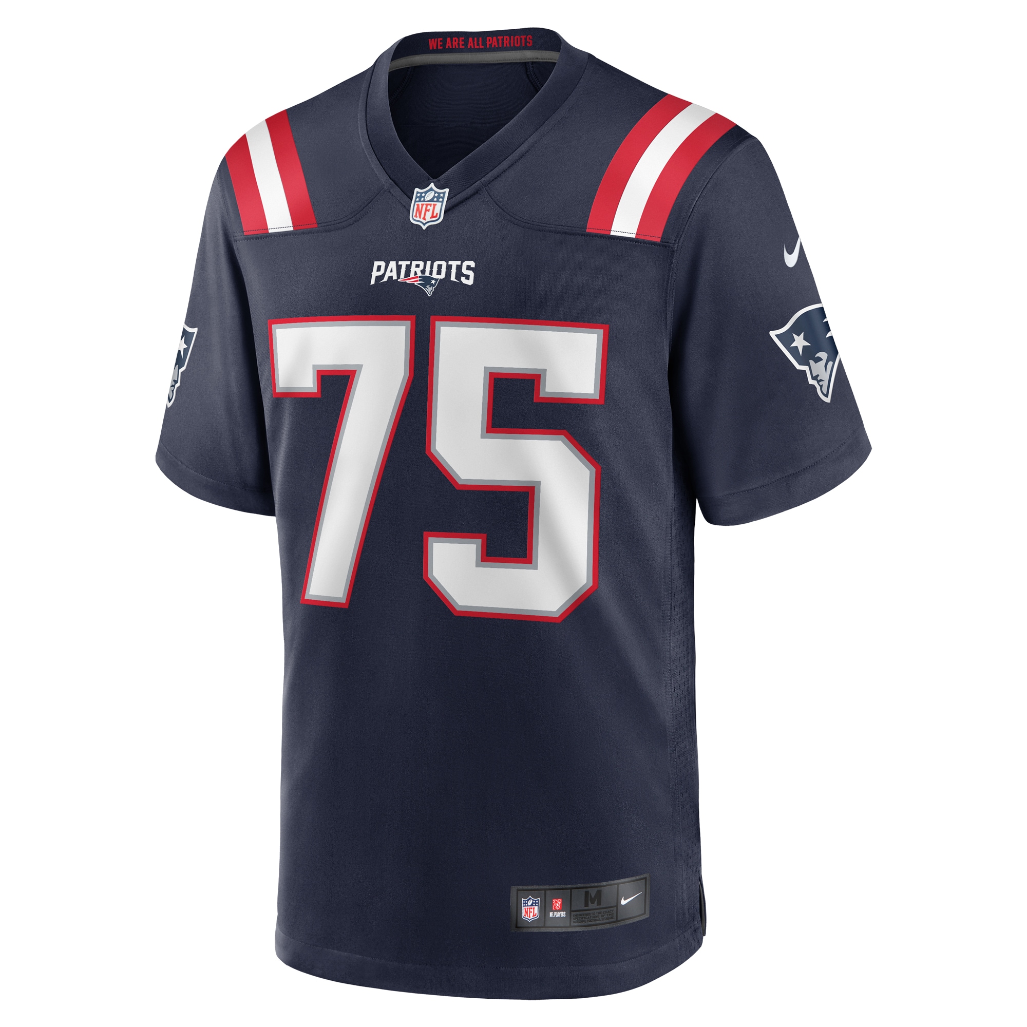 New England Patriots Conor McDermott Navy Home Game Player NFL Jersey Men's