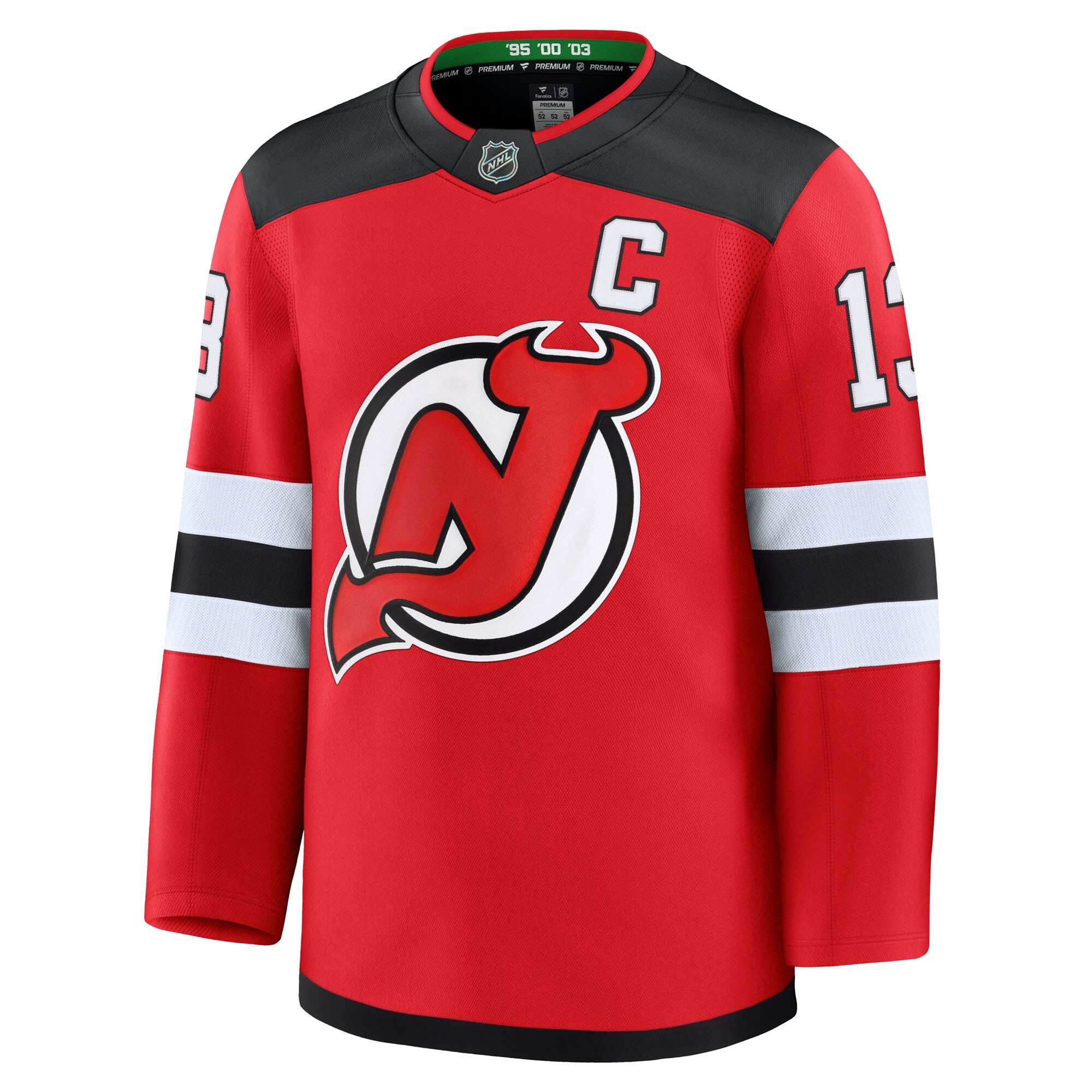 New Jersey Devils Nico Hischier Red Home Premium NHL Jersey Men's