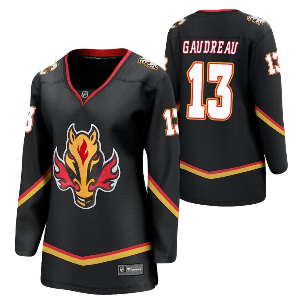 Calgary Flames Johnny Gaudreau 13 2021 Special Edition Black NHL Jersey Women's