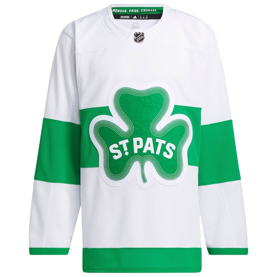 Toronto Maple Leafs St. Patricks Alternate Primegreen White NHL Jersey Men's