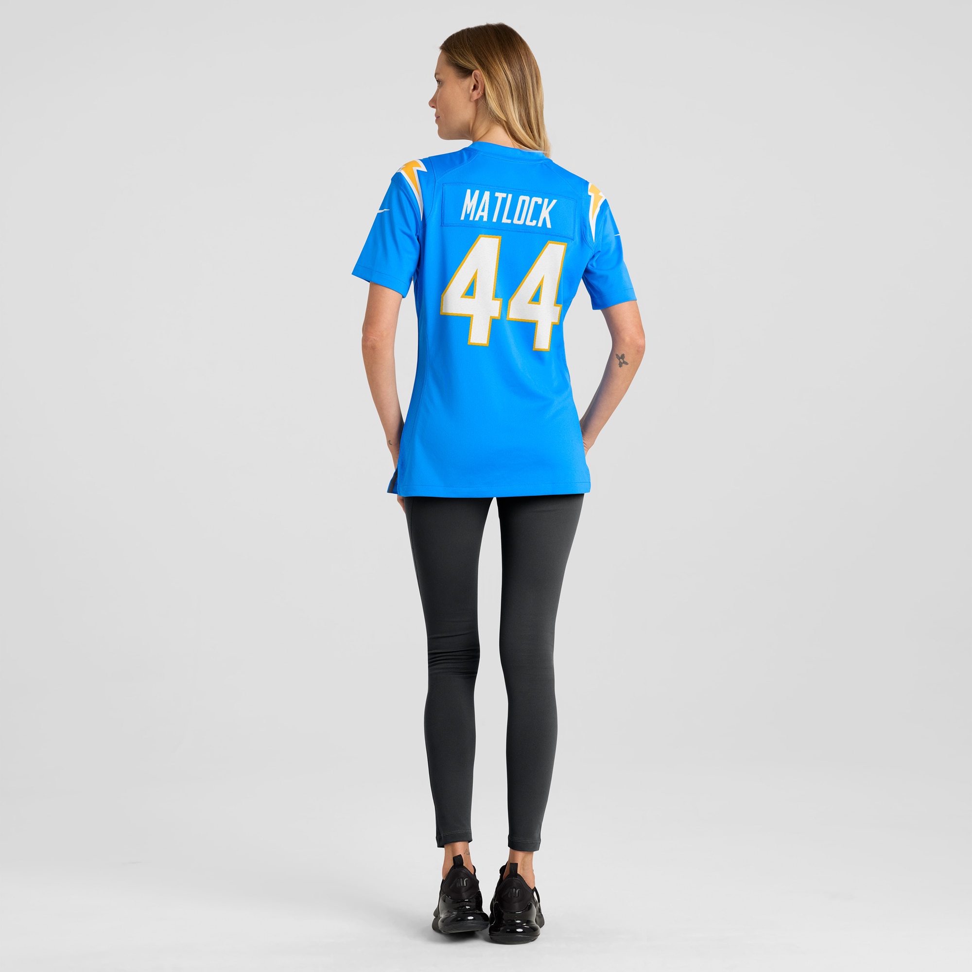 Los Angeles Chargers Scott Matlock Powder Blue Game NFL Jersey Women's