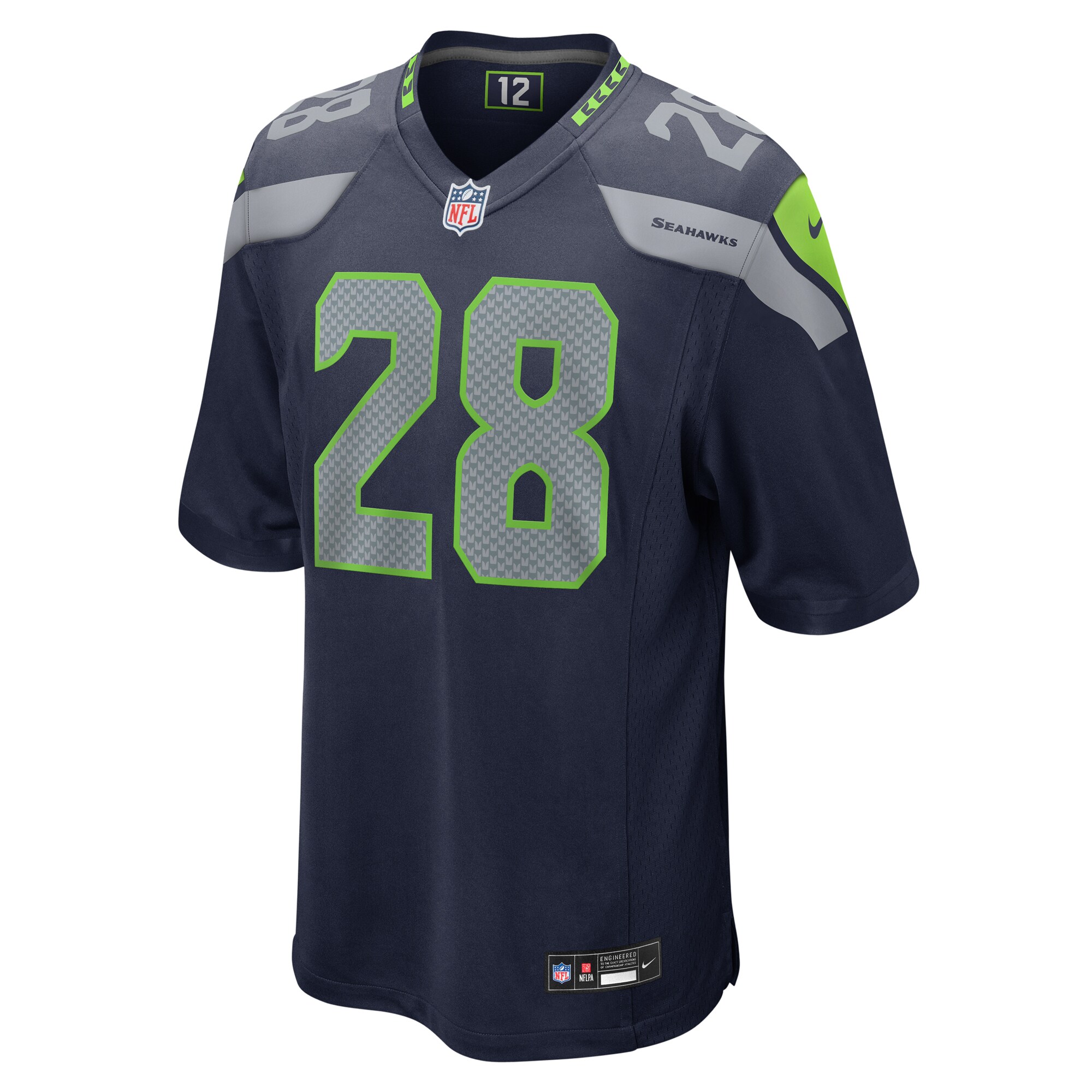 Seattle Seahawks Nehemiah Pritchett College Navy Game NFL Jersey Men's