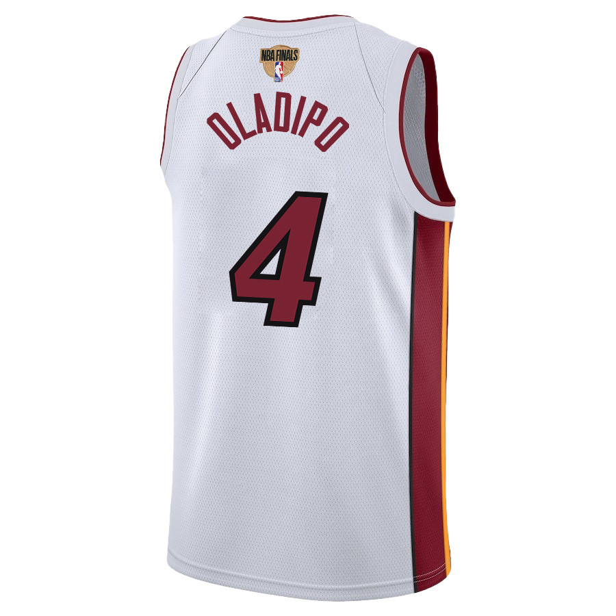 Victor Oladipo 4 Miami Heat Final Champions 2023 Swingman White NBA Jersey Men's