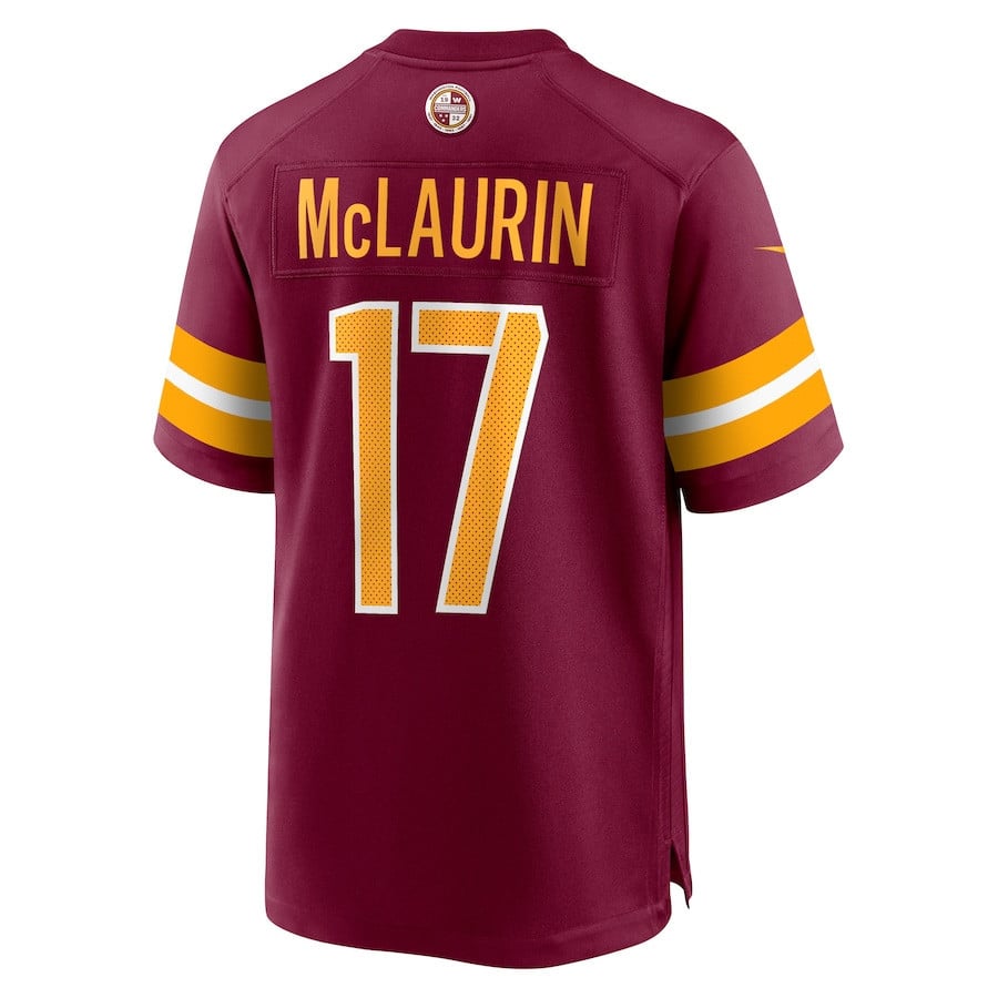 Terry McLaurin #17 Washington Commanders Super Bowl LIX Burgundy NFL Jersey Youth