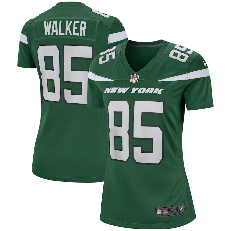 Wesley Walker 85 New York Jets Game Retired Green NFL Jersey Women's
