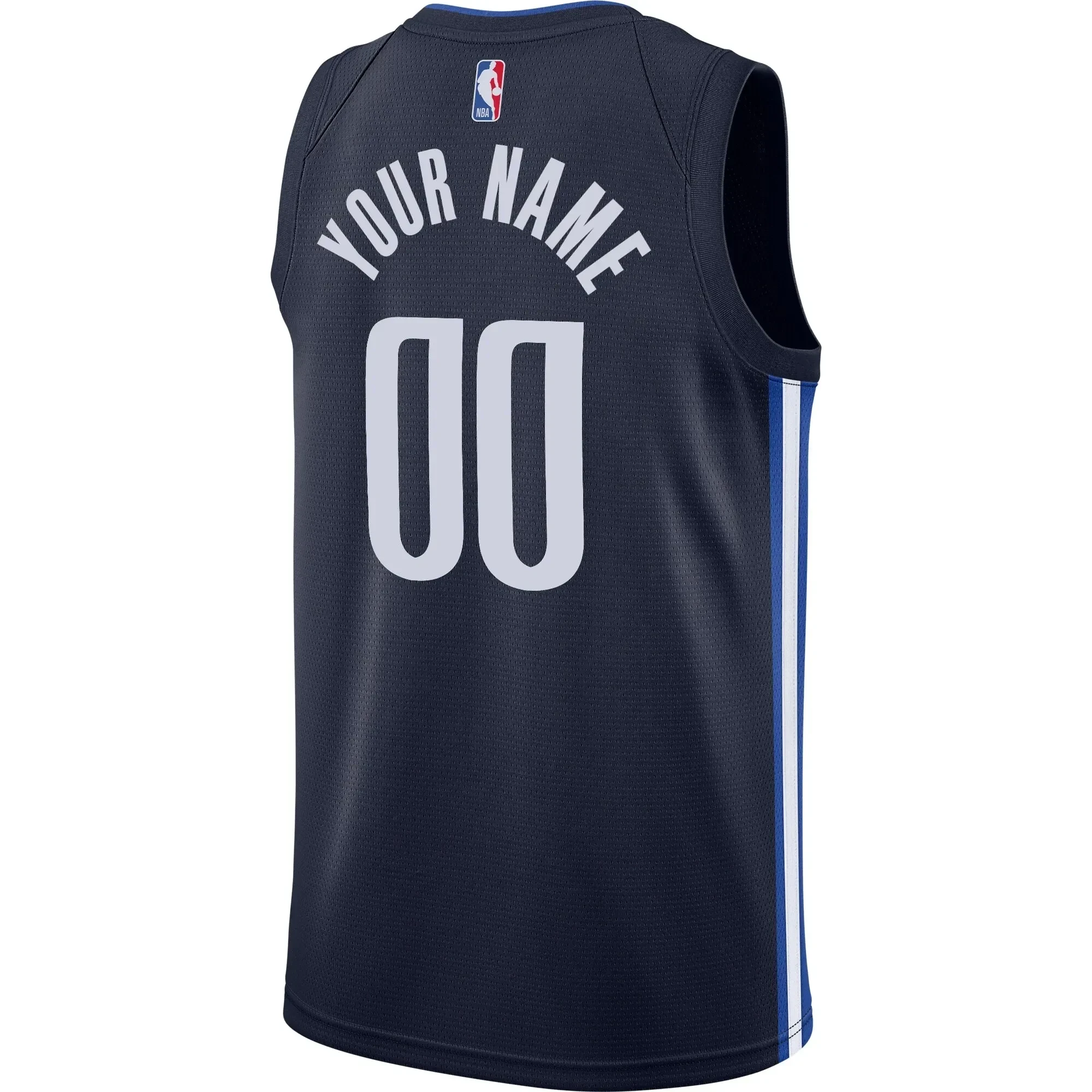 Dallas Mavericks Swingman Custom Statement Edition Navy NBA Jersey Men's